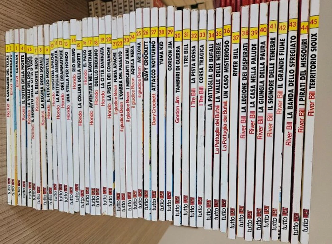 Tutto West nn. 1/45 - sequenza completa - 1 Comic collection - Reprint - 1987