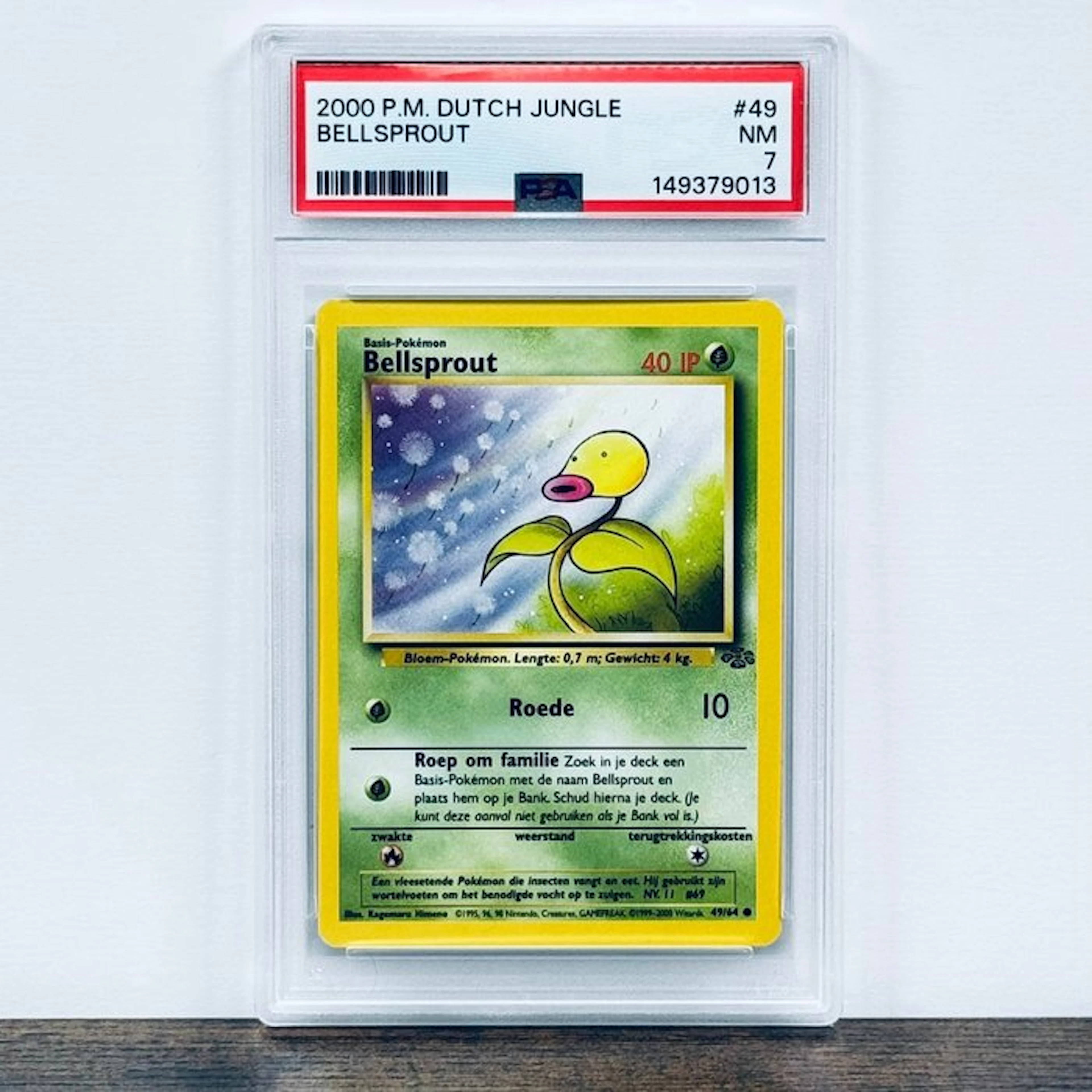 Pokémon Graded card - Bellsprout 49 – Pokémon - PSA 7