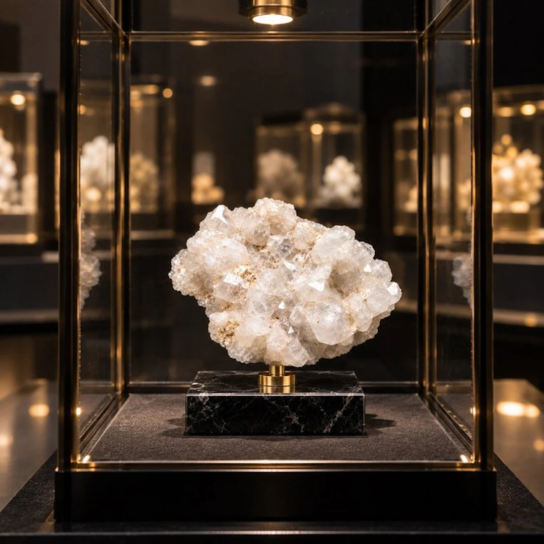 Museum piece – WHITE APOPHYLLITE of AA+ quality – India –...