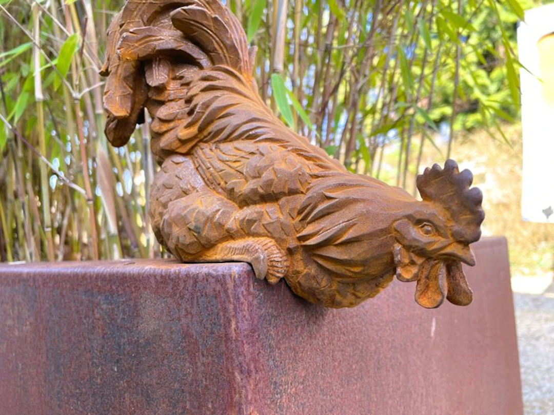 Sculpture, Cast iron Rooster - 19 cm - Cast iron