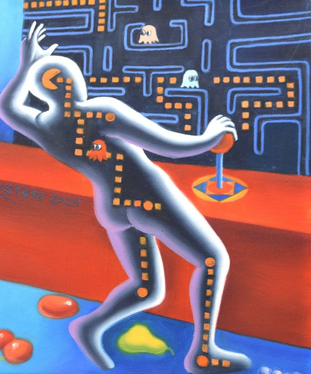 Mark Kostabi (1960) - PacManiac - Unique