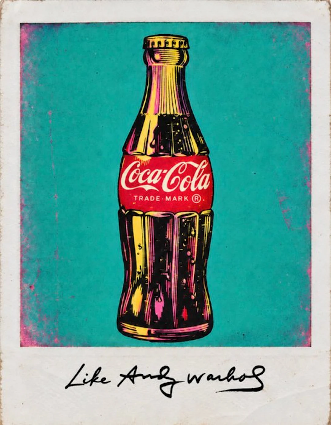 Eric Brumette - COCA COLA LIKE ANDY WARHOL - Toile L - LIMITED EDITION