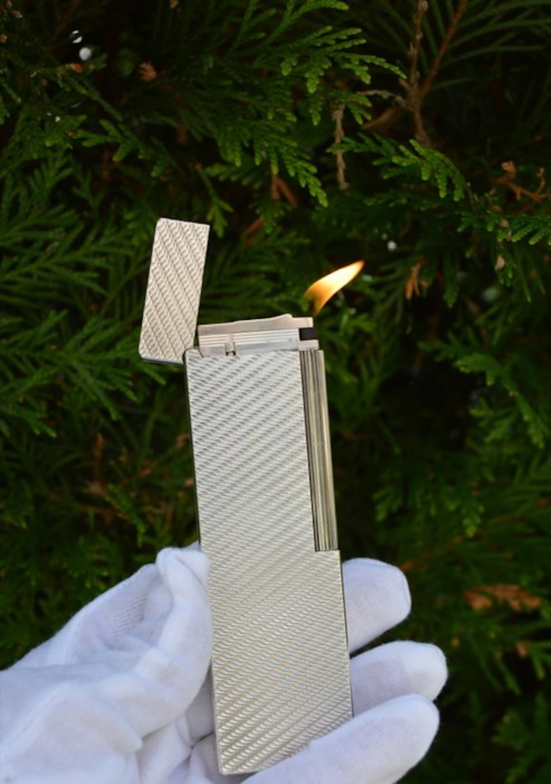 S.T. Dupont - Line 2 Table Lighter - Pl Argento - Table lighter - Silver