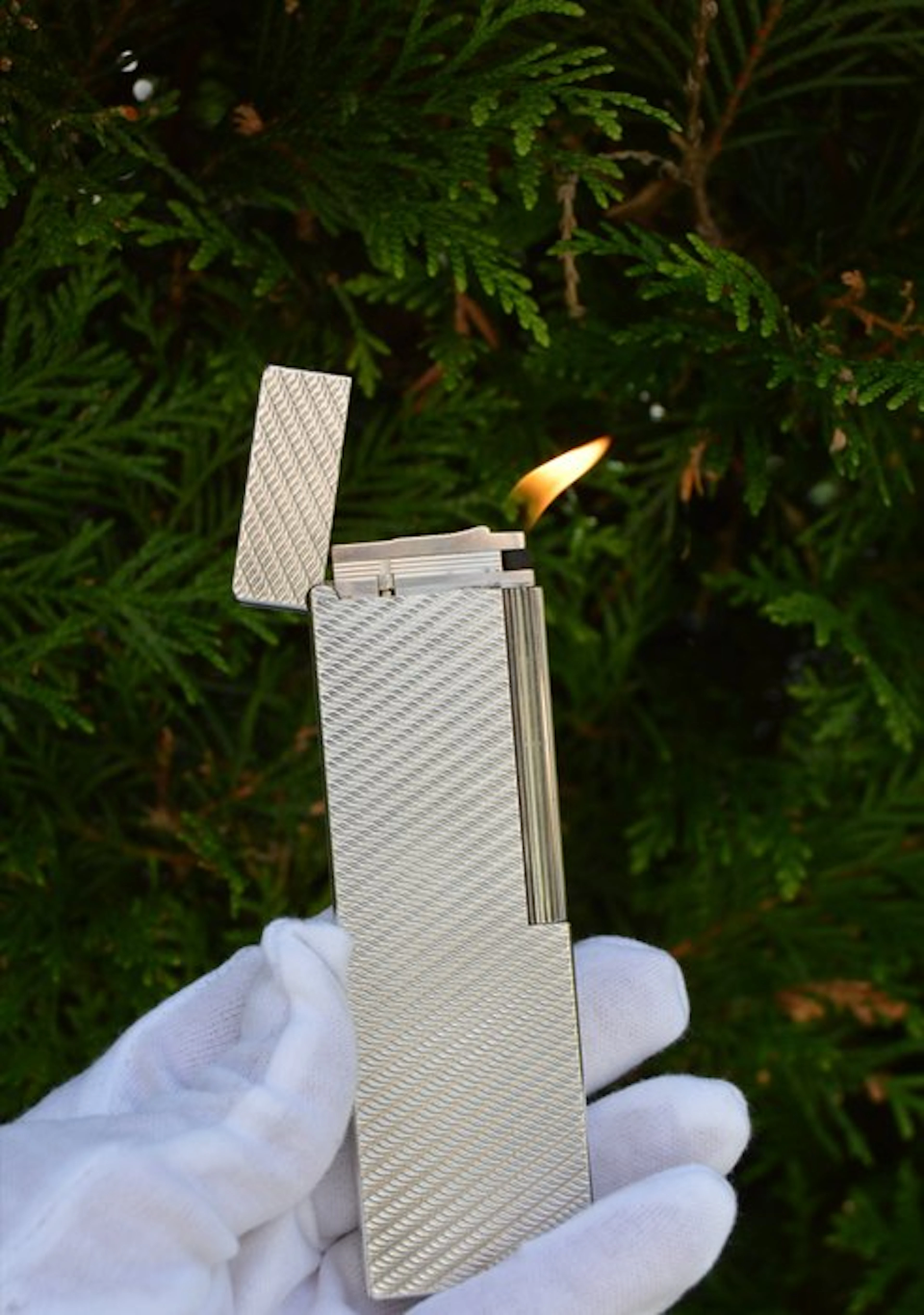 S.T. Dupont - Line 2 Table Lighter - Pl Argento - Table lighter - Silver