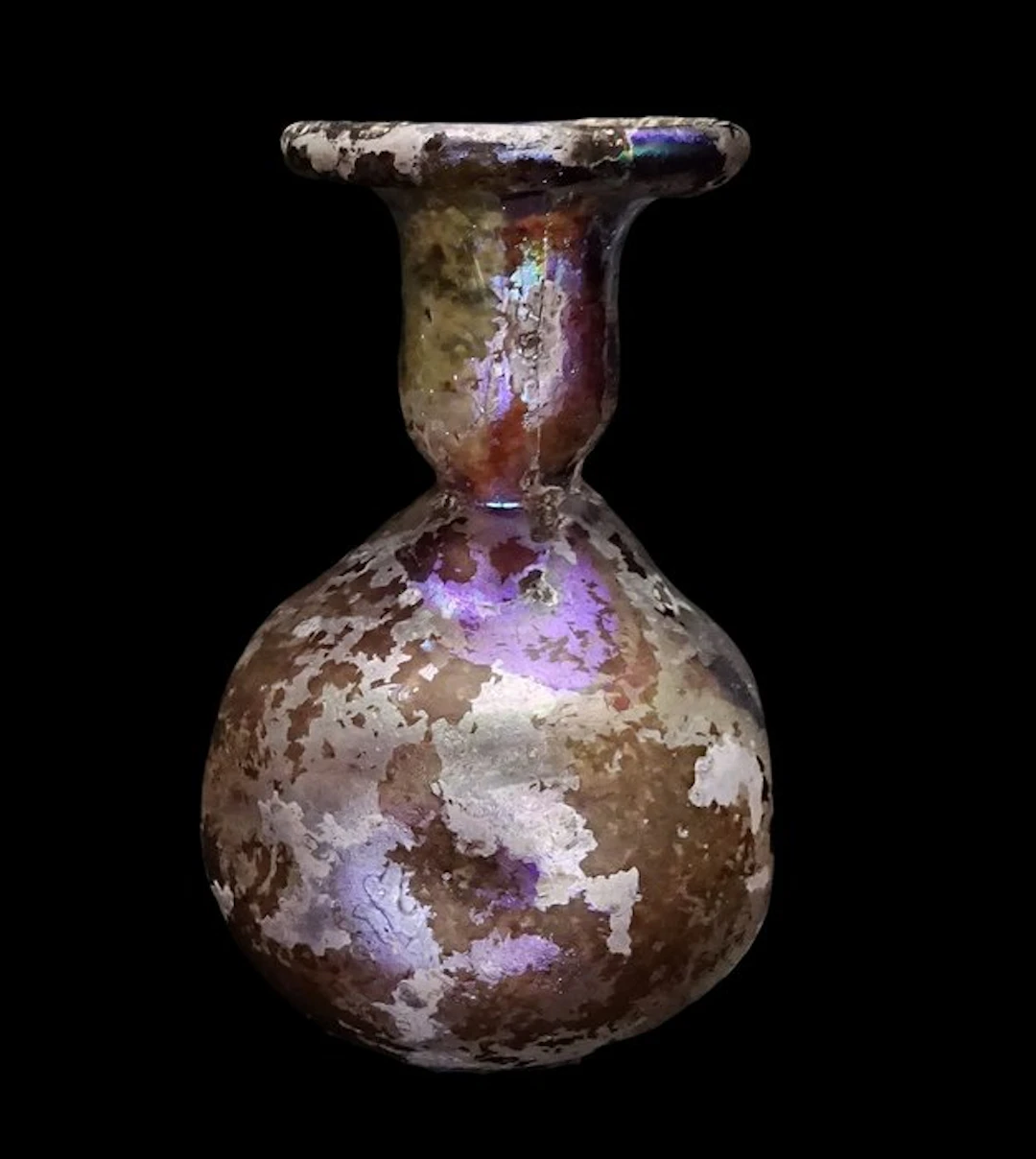 Ancient Roman - Iridescent glass bottle - Former...
