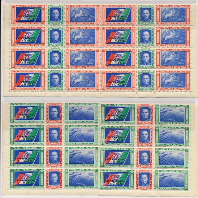 Italy Kingdom 1933 - Airmail issue Rome-Chicago