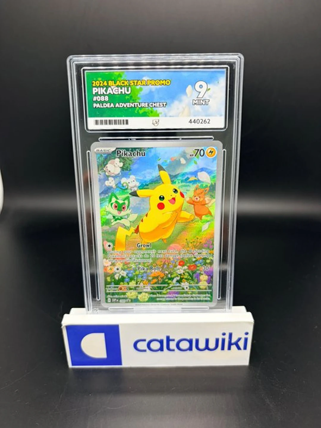 Pokémon - 1 Graded card - Pikachu 088 - Paldea Adventure...