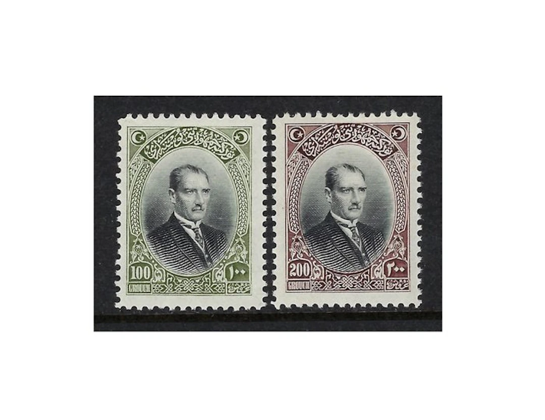Türkiye 1926 - Mustapha Kemal Pacha 100gr & 200gr - Yvert Tellier N. 707/708