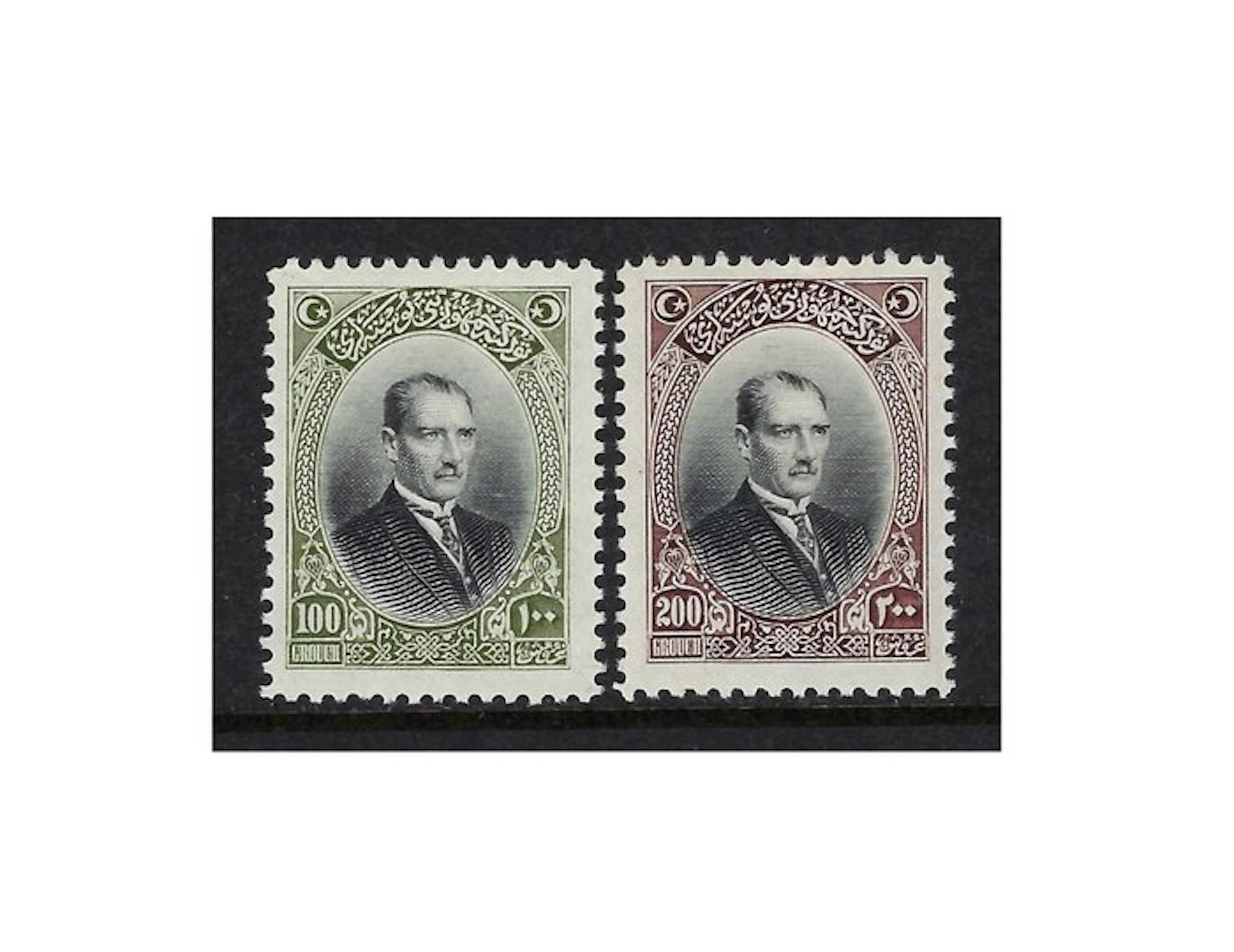 Türkiye 1926 - Mustapha Kemal Pacha 100gr & 200gr - Yvert Tellier N. 707/708