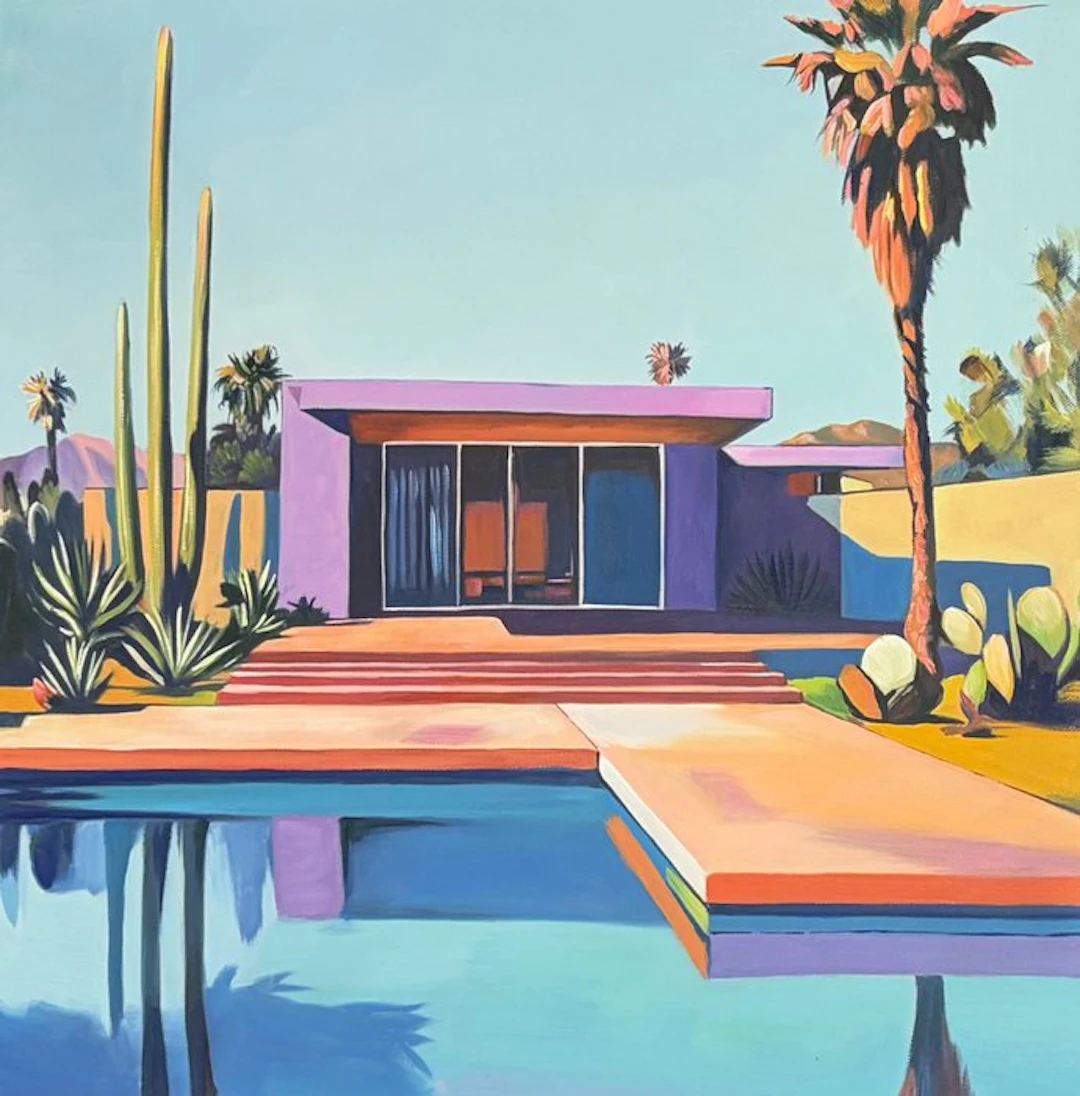 Alexy Berthelot - purple palm spring house 10
