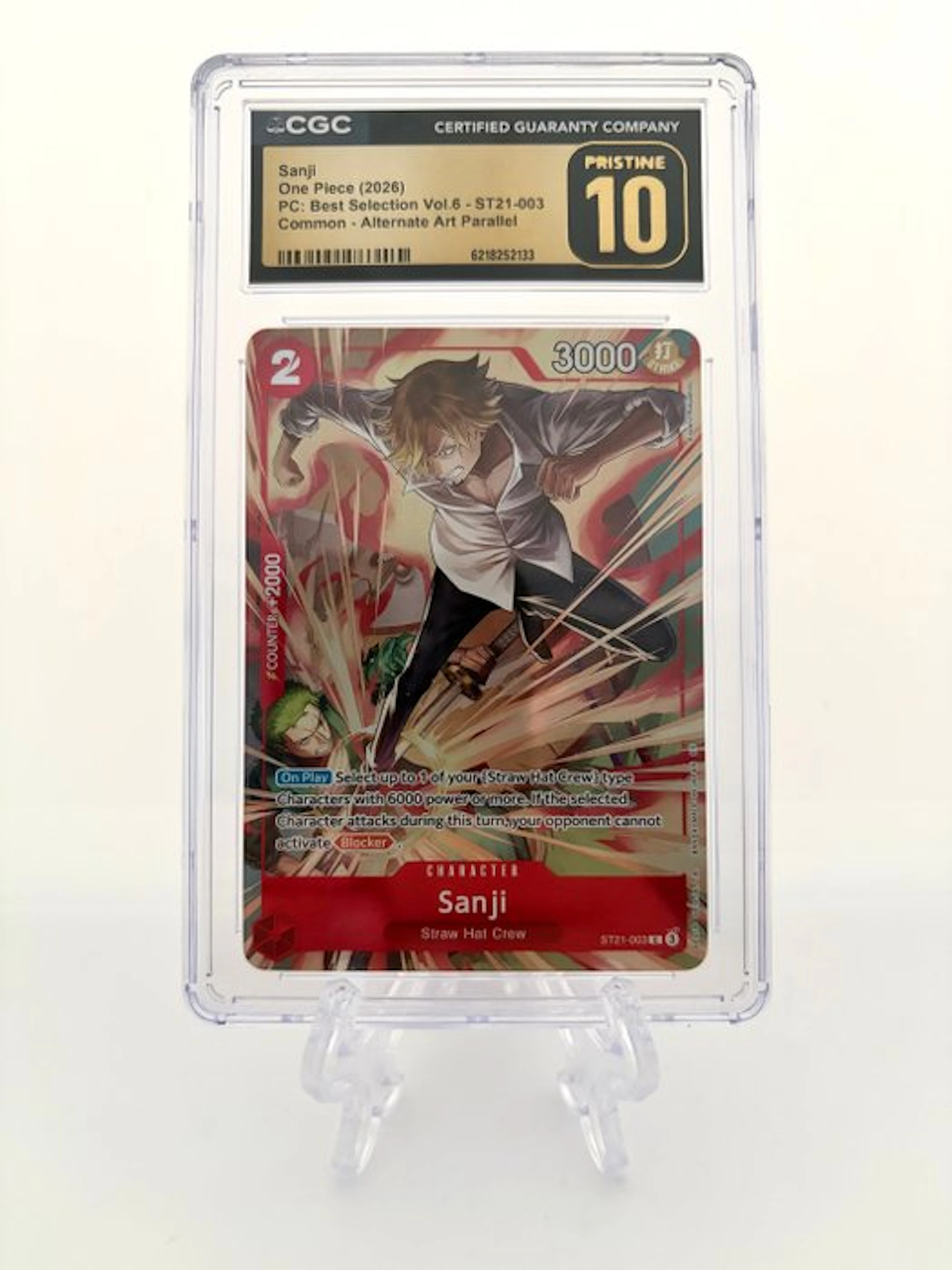 One Piece - 1 Graded card - One Piece - Sanji - Best...