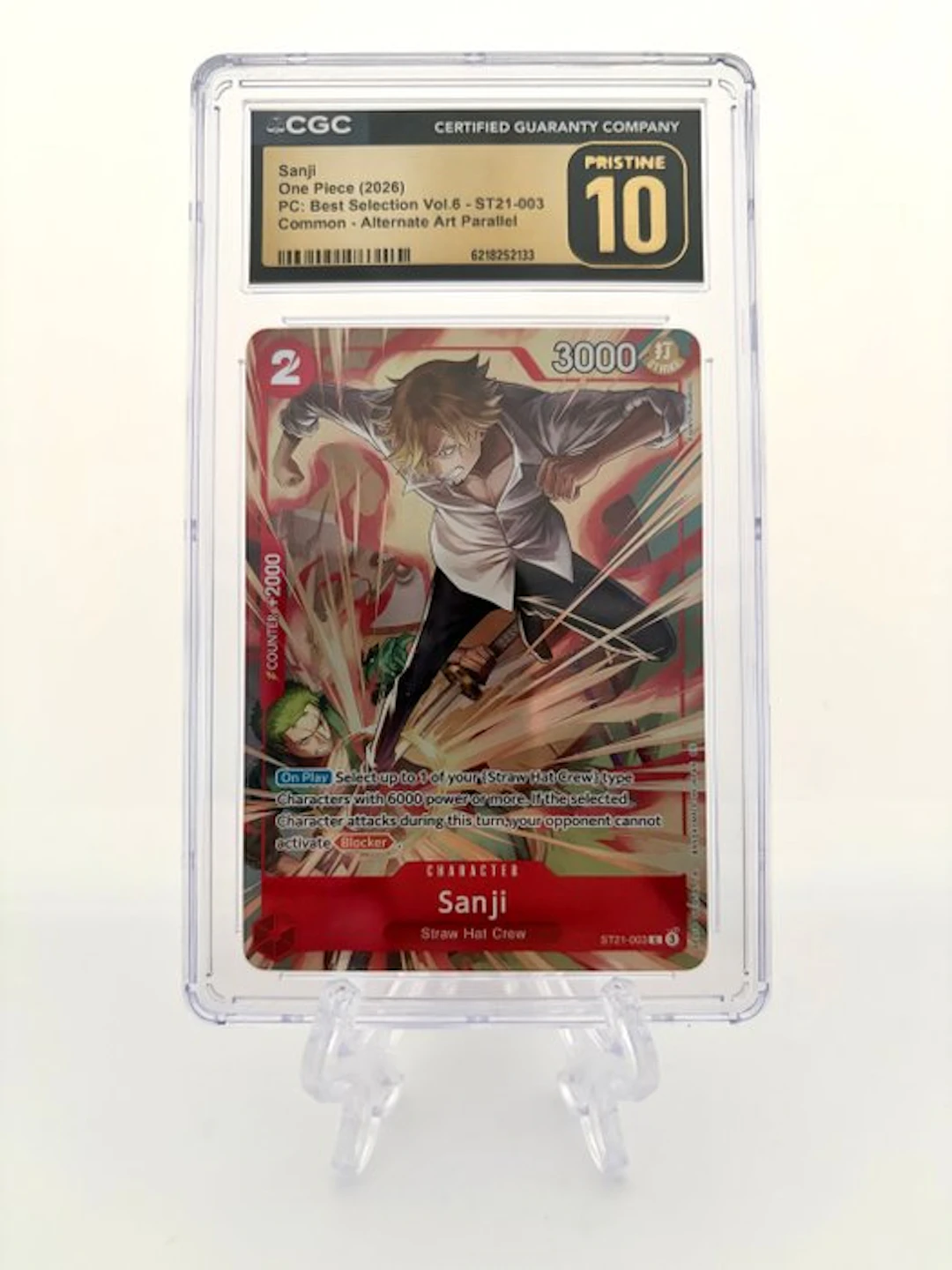 One Piece - 1 Graded card - One Piece - Sanji - Best...