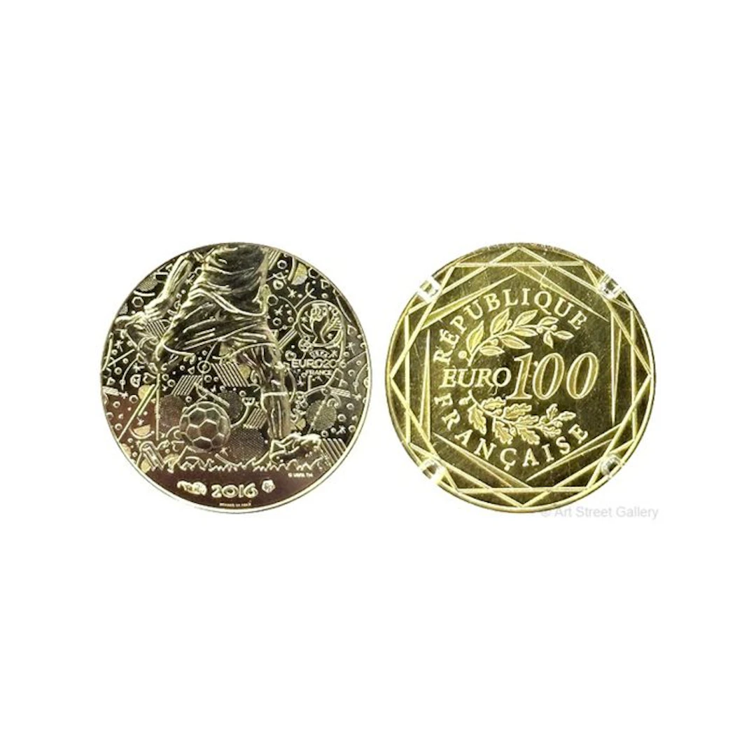 France. 100 Euro 2016 "UEFA Euro 2016" Proof