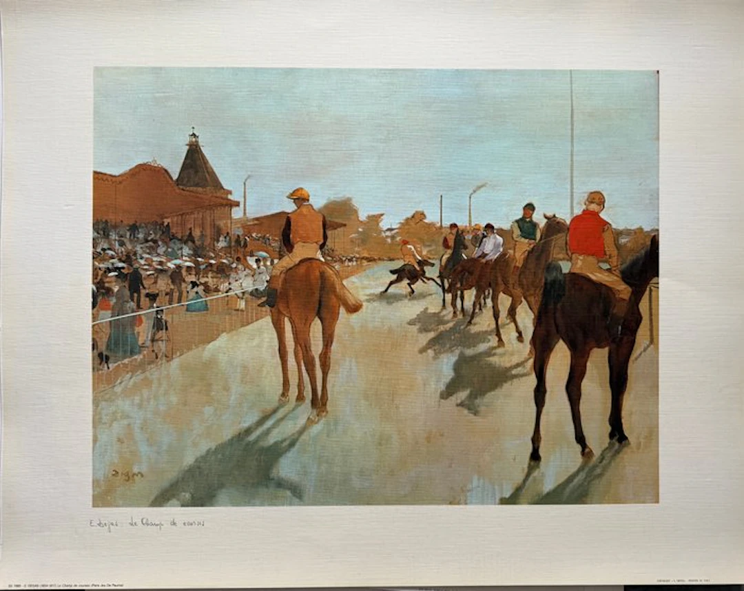 Edgar Degas (1834-1917) - Le champ de courses