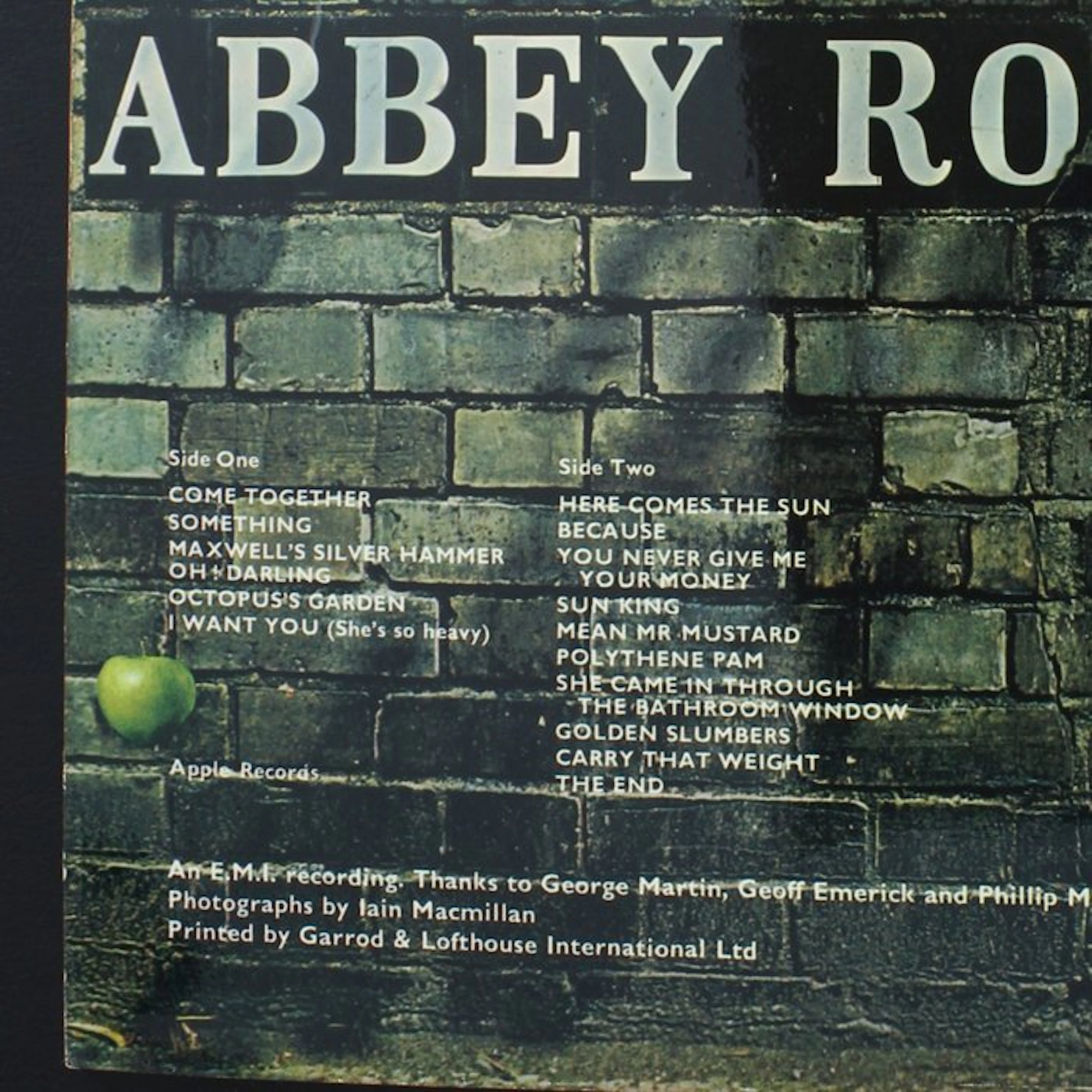 Beatles - Abbey Road (UK) – 1st Pressing – Misaligned...
