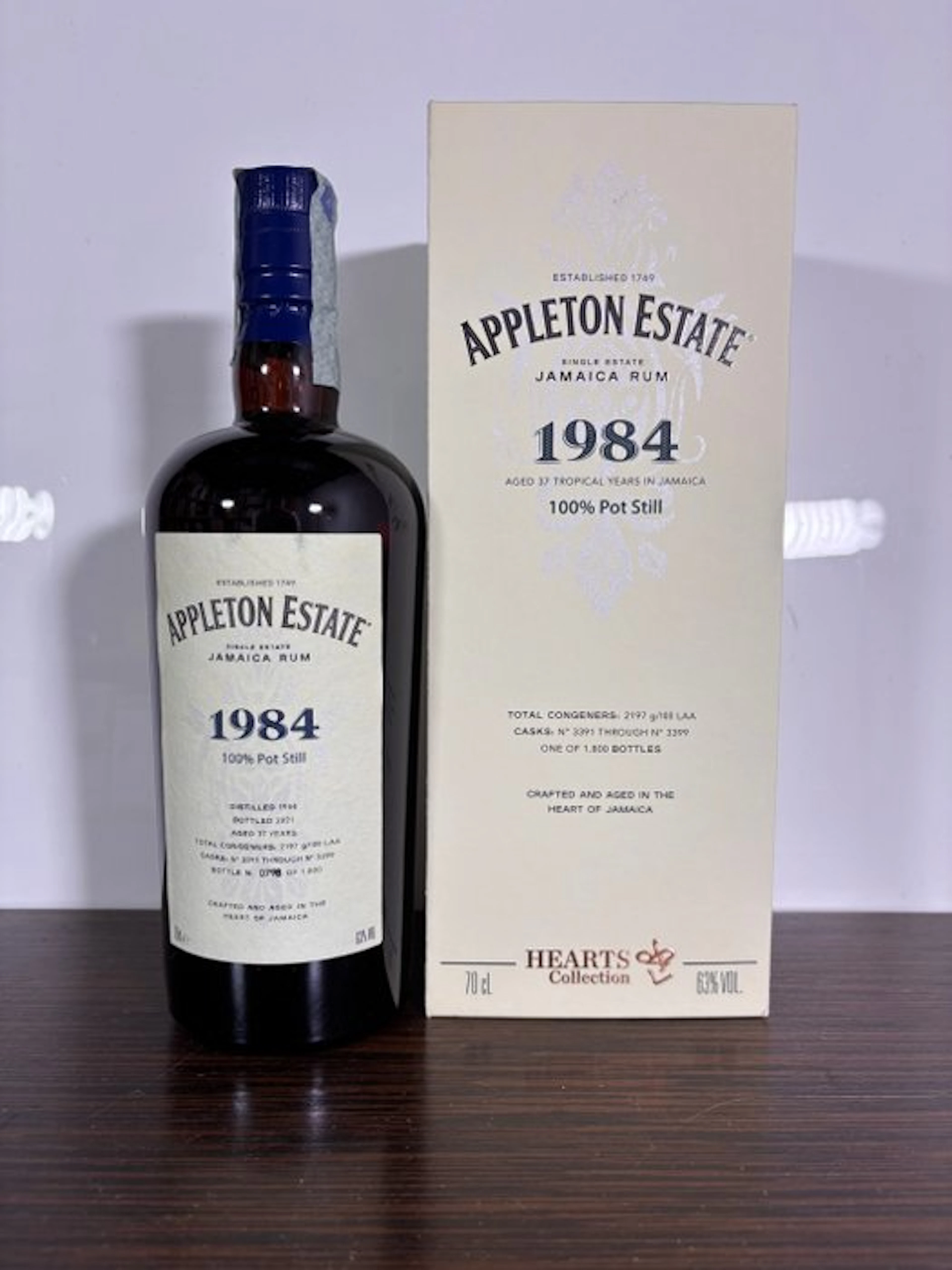 Appleton 1984 37 years old Velier - Hearts Collection - b. 2021 - 70cl