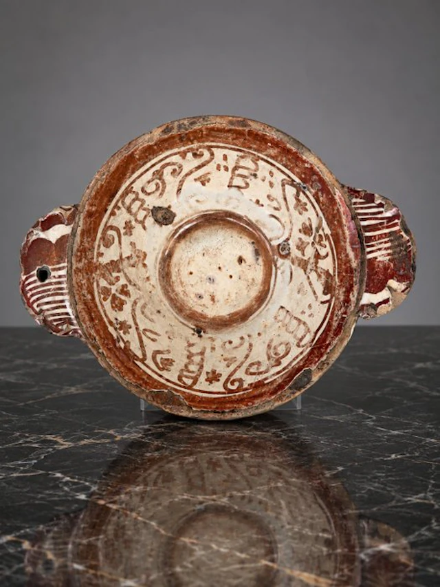 Hispano-Arab Pottery Tin-glazed ware decorated with a metallic sheen.