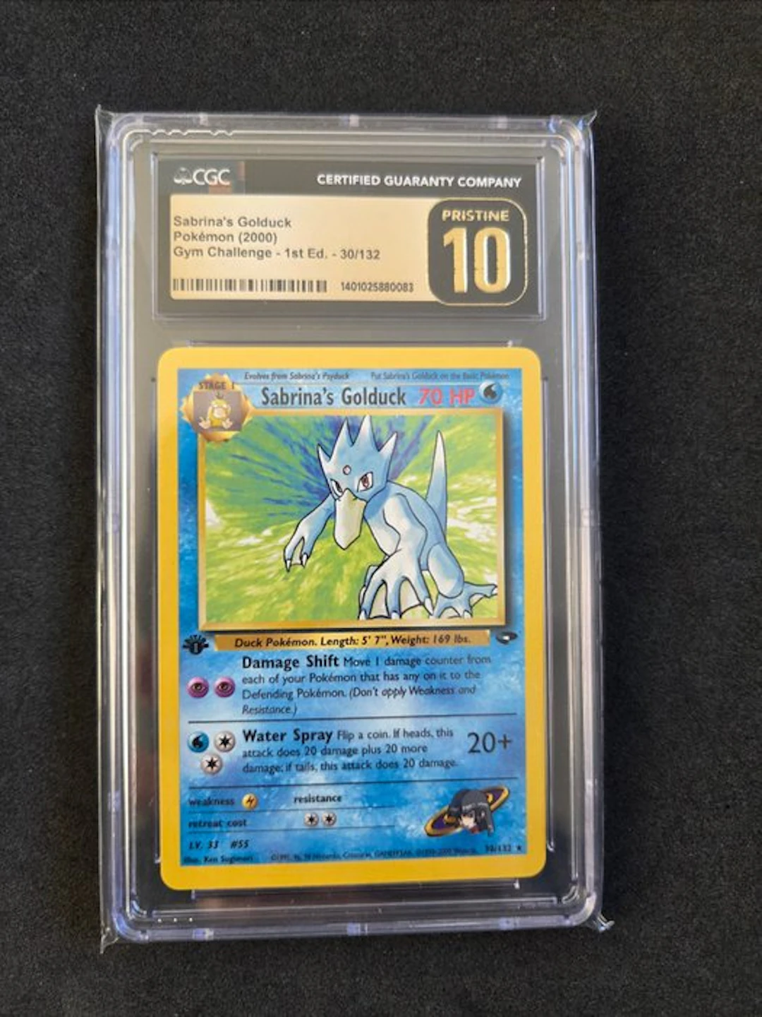 Pokémon - 1 Graded card - Golduck 30/132 First edition - CGC Pristine 10