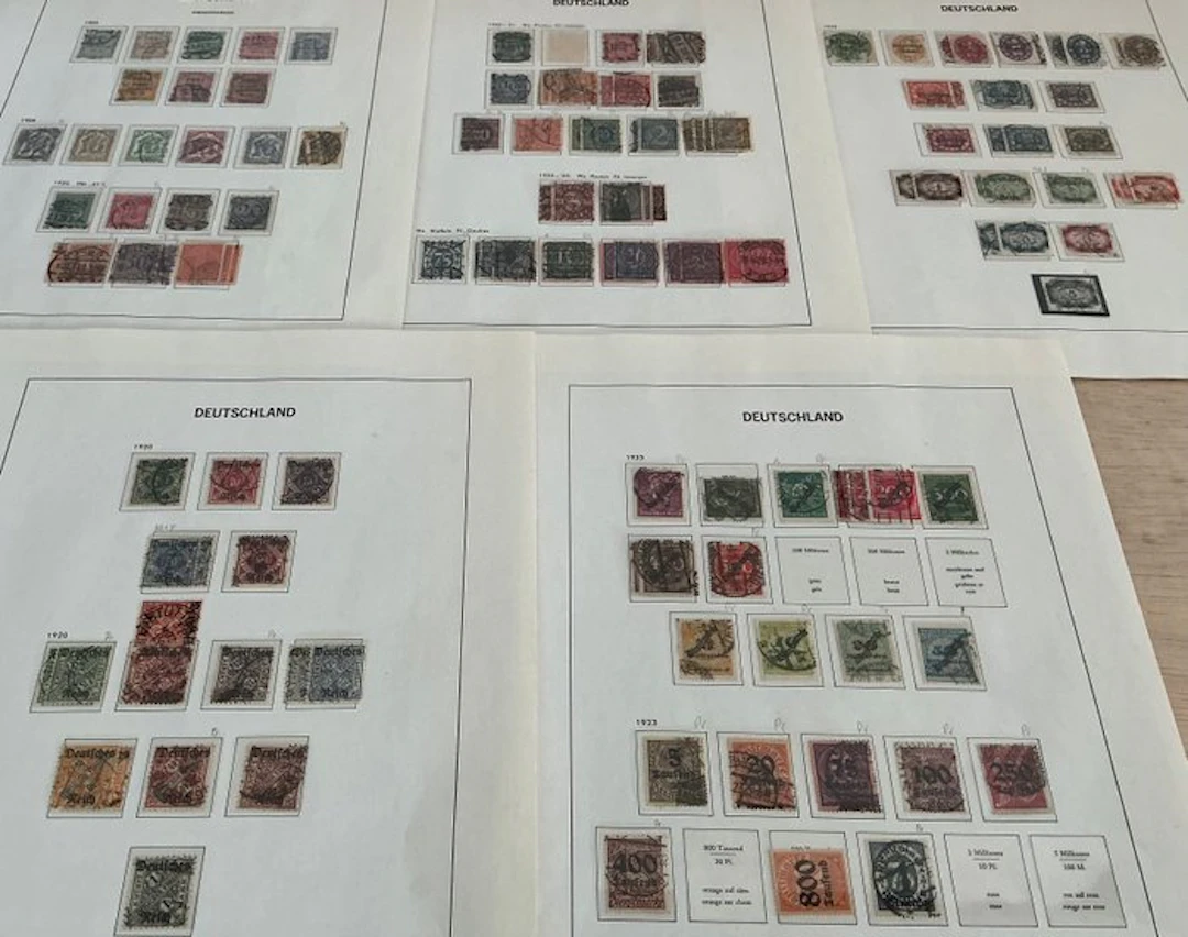 German Reich 1903/1923 - Service stamps: a collection with a cancellation stamp