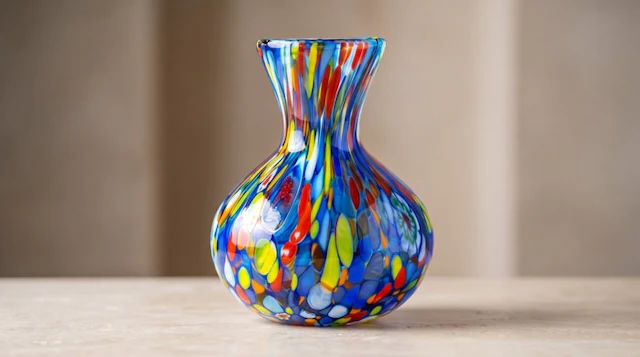 Mazzega - Single-flower vase - Murano glass - Collection Treasures