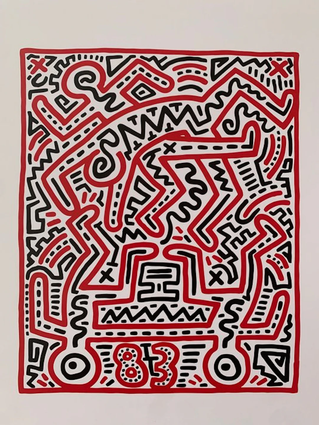 Keith Haring (1958-1990) - Fun Gallery Exhibition - Pop Art Artprint
