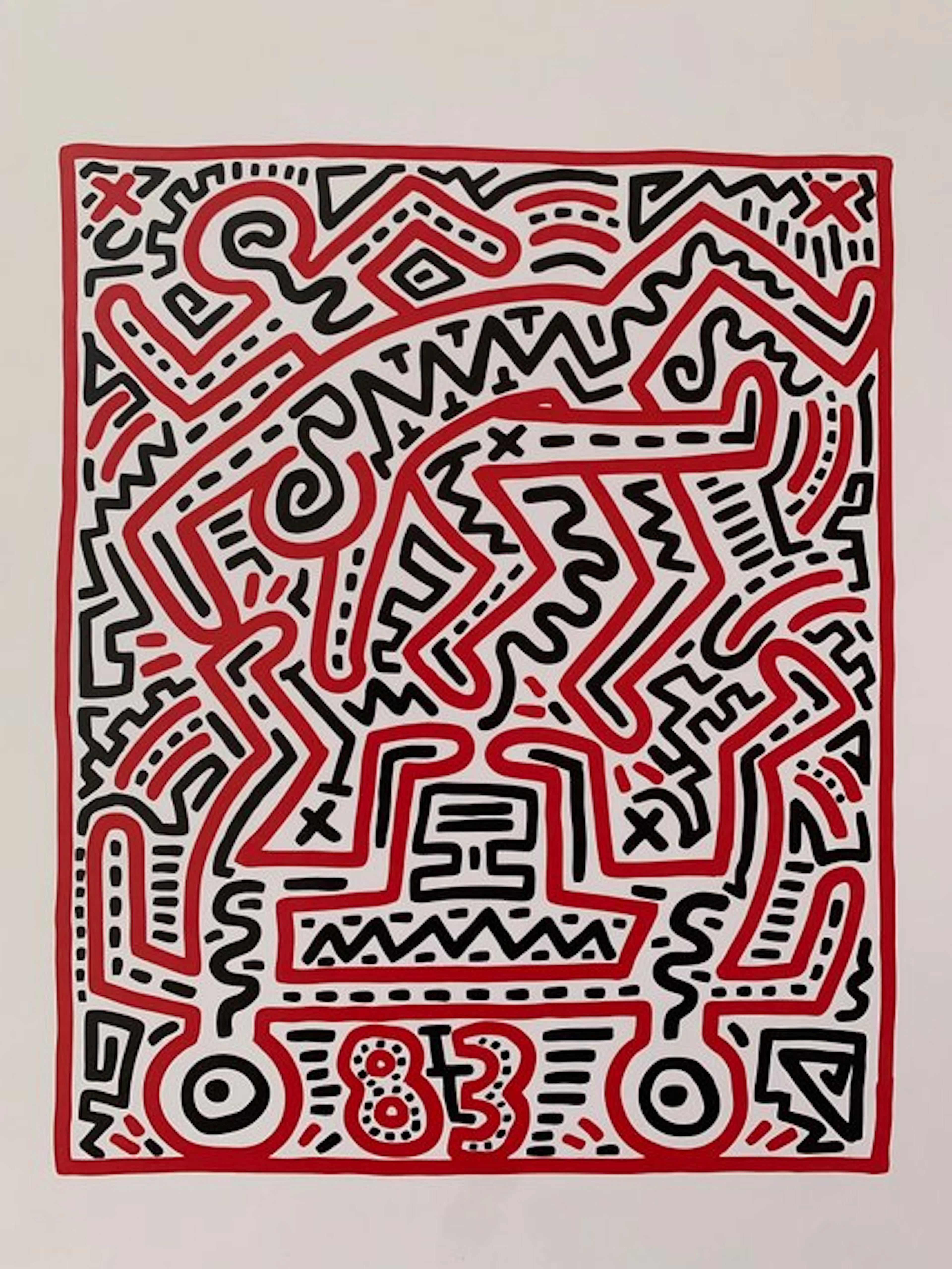 Keith Haring (1958-1990) - Fun Gallery Exhibition - Pop Art Artprint