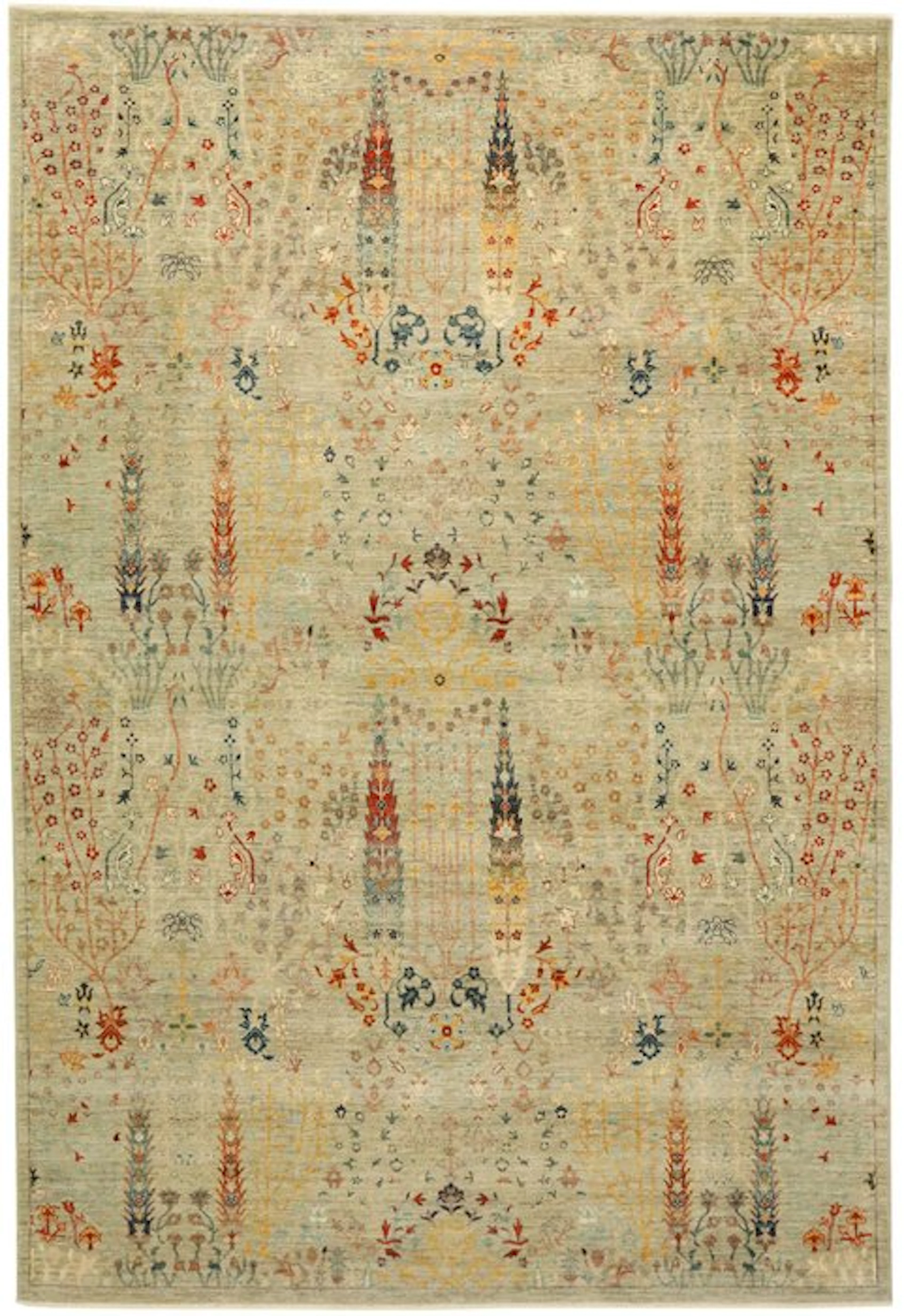 Hand-knotted designer rug – Very fine – Tree of Life...