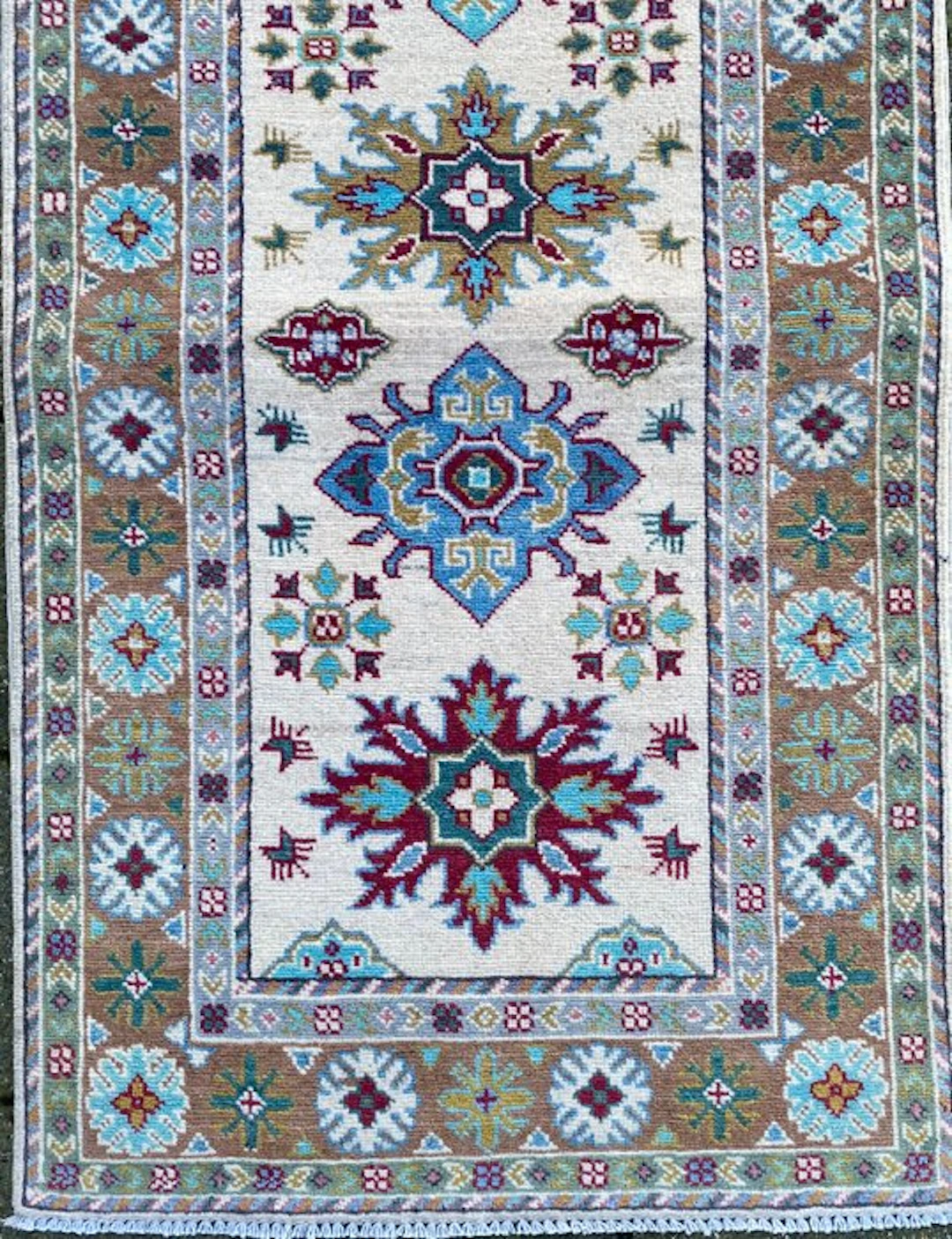 Afghan Art Runner - Unused - Carpet - 294 cm - 82 cm