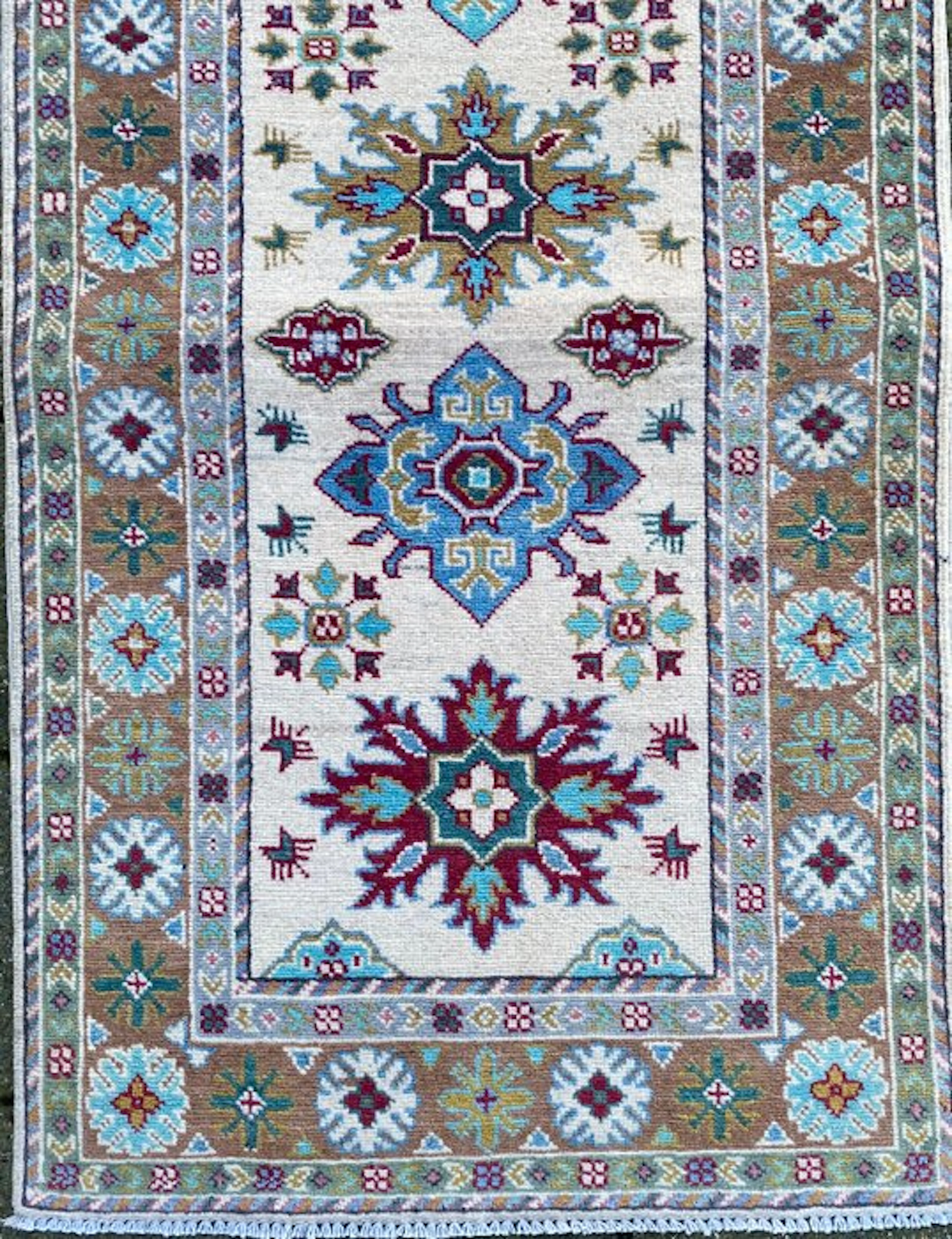 Afghan Art Runner - Unused - Carpet - 294 cm - 82 cm