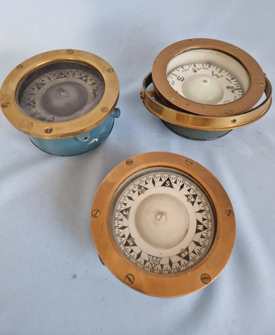 Compass (3) - Brass, Glass - Henry Browne & Son / Sestrel