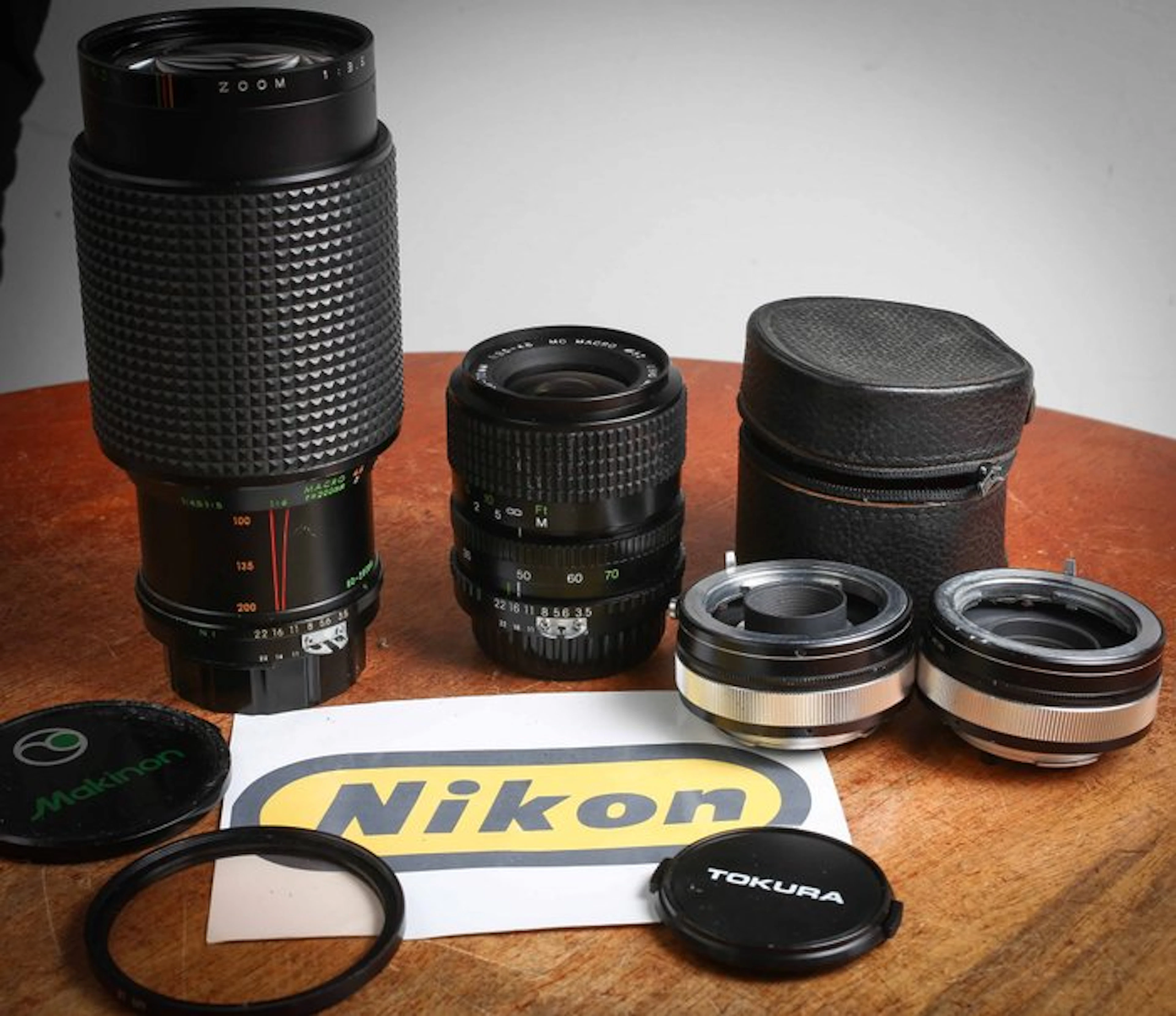 Tokura, Makinon 3.5/80-200mm + 3.5/35-70mm + doubleur et tripleur | Camera lens