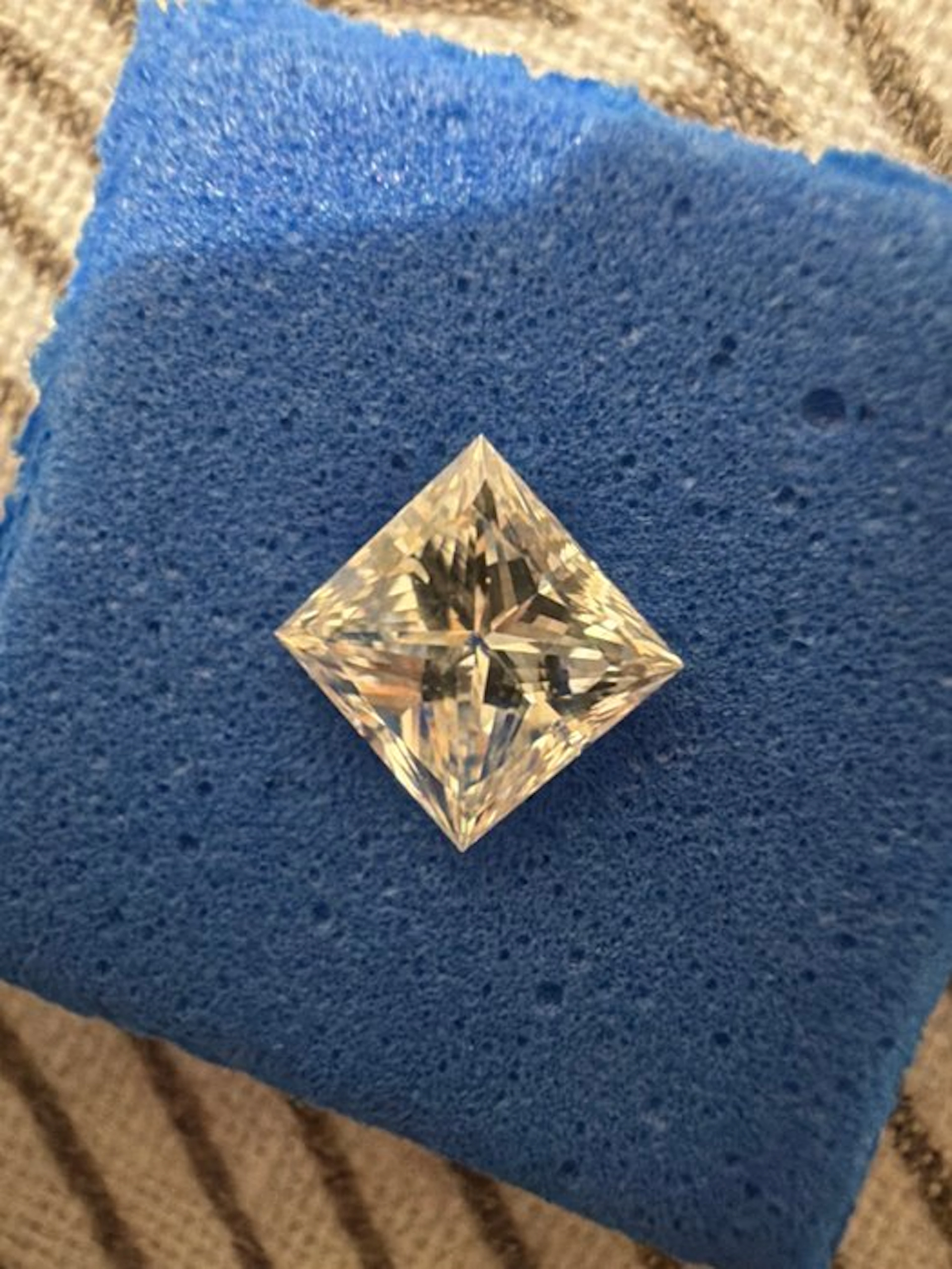 1 pcs Diamond (Natural) - 0.41 ct - Square - G - IF...