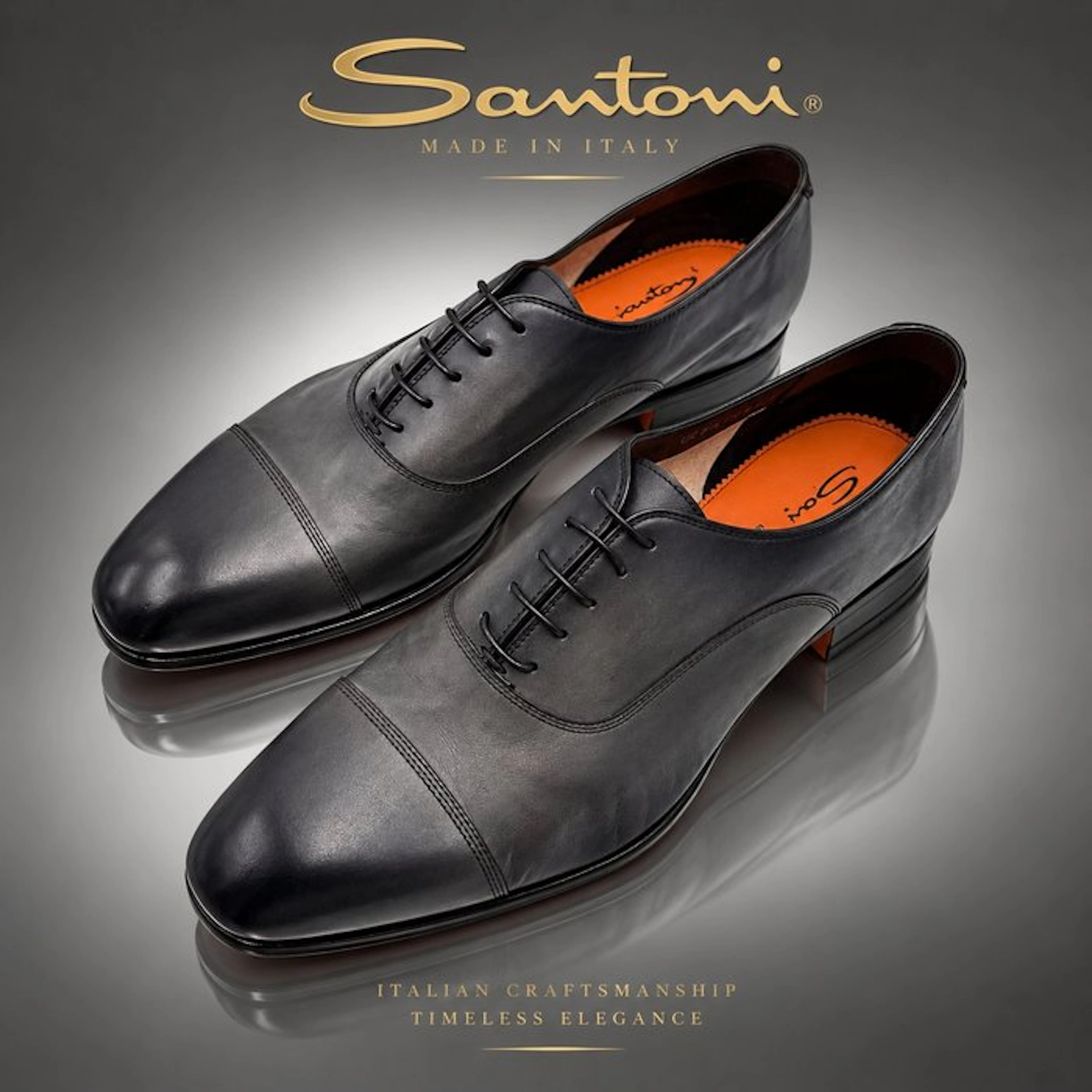 Santoni - Lace-up shoes - Size: EU 42.5 - New in box