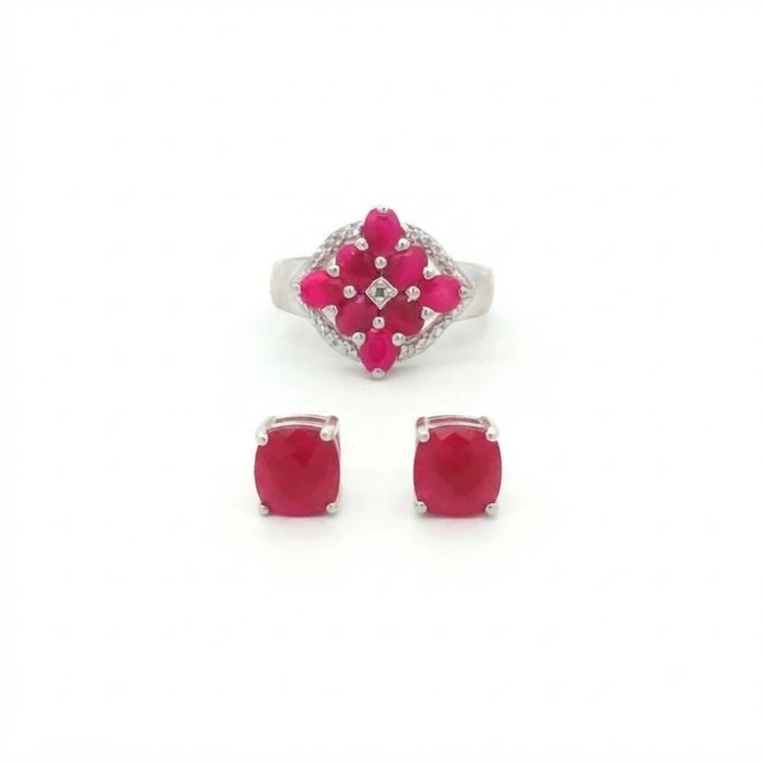No reserve price - 2 piece jewellery set Silver - 8.98ct