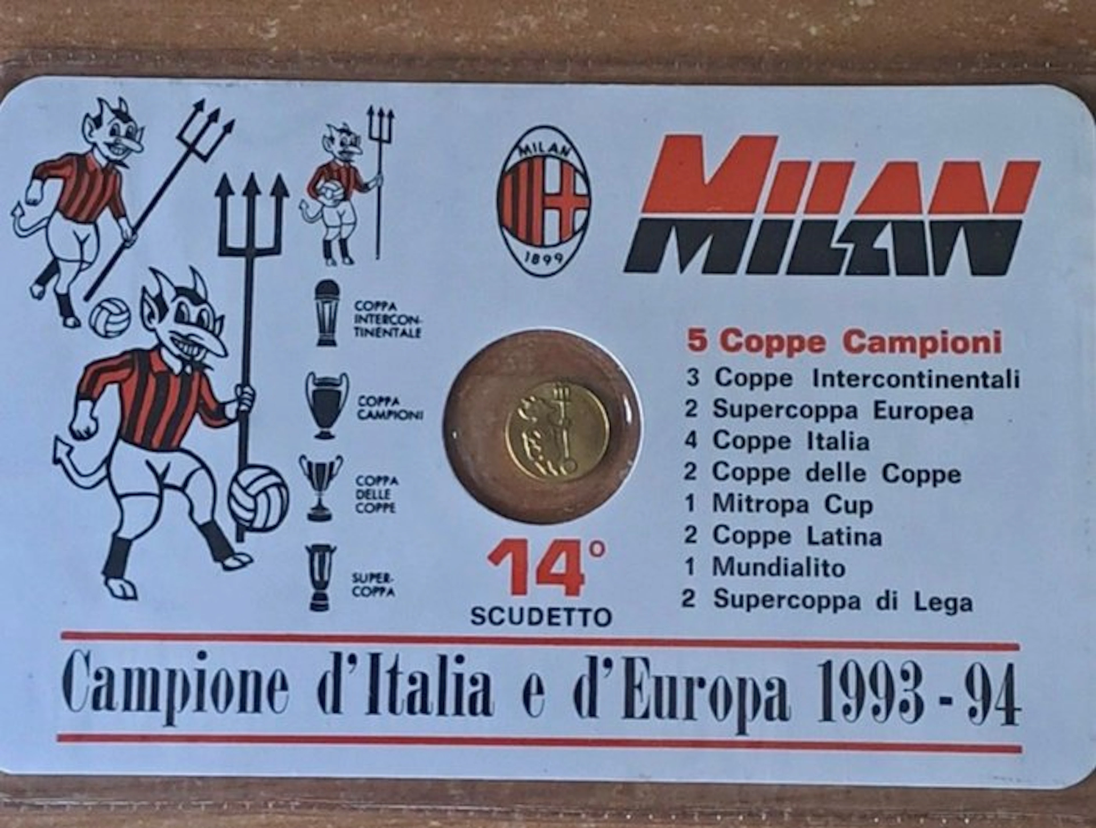 AC Milan - Calcio - 1993 - Commemorative coin