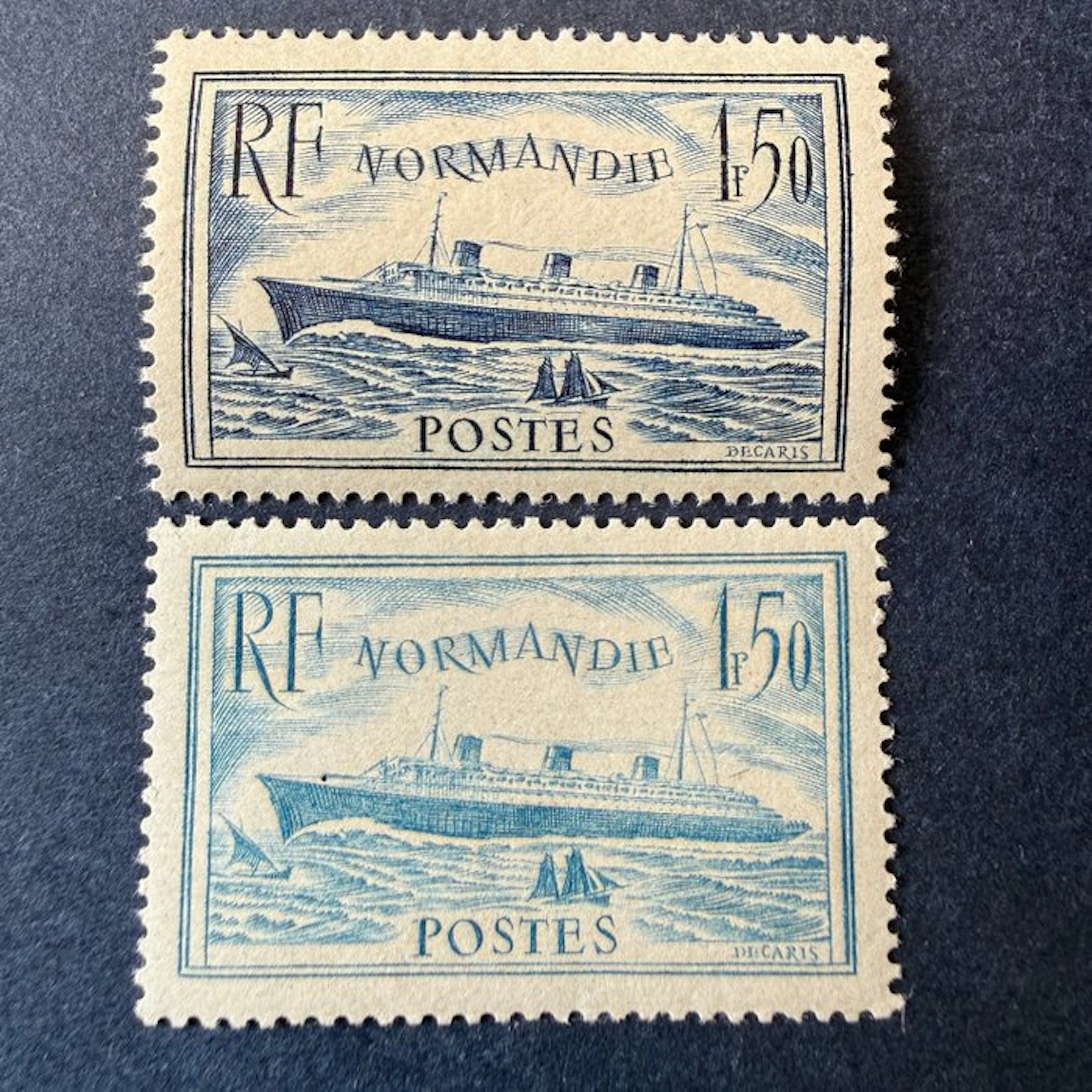 France - Yvert 299/300 "Normandie" in mint condition ** without hinge. TB.