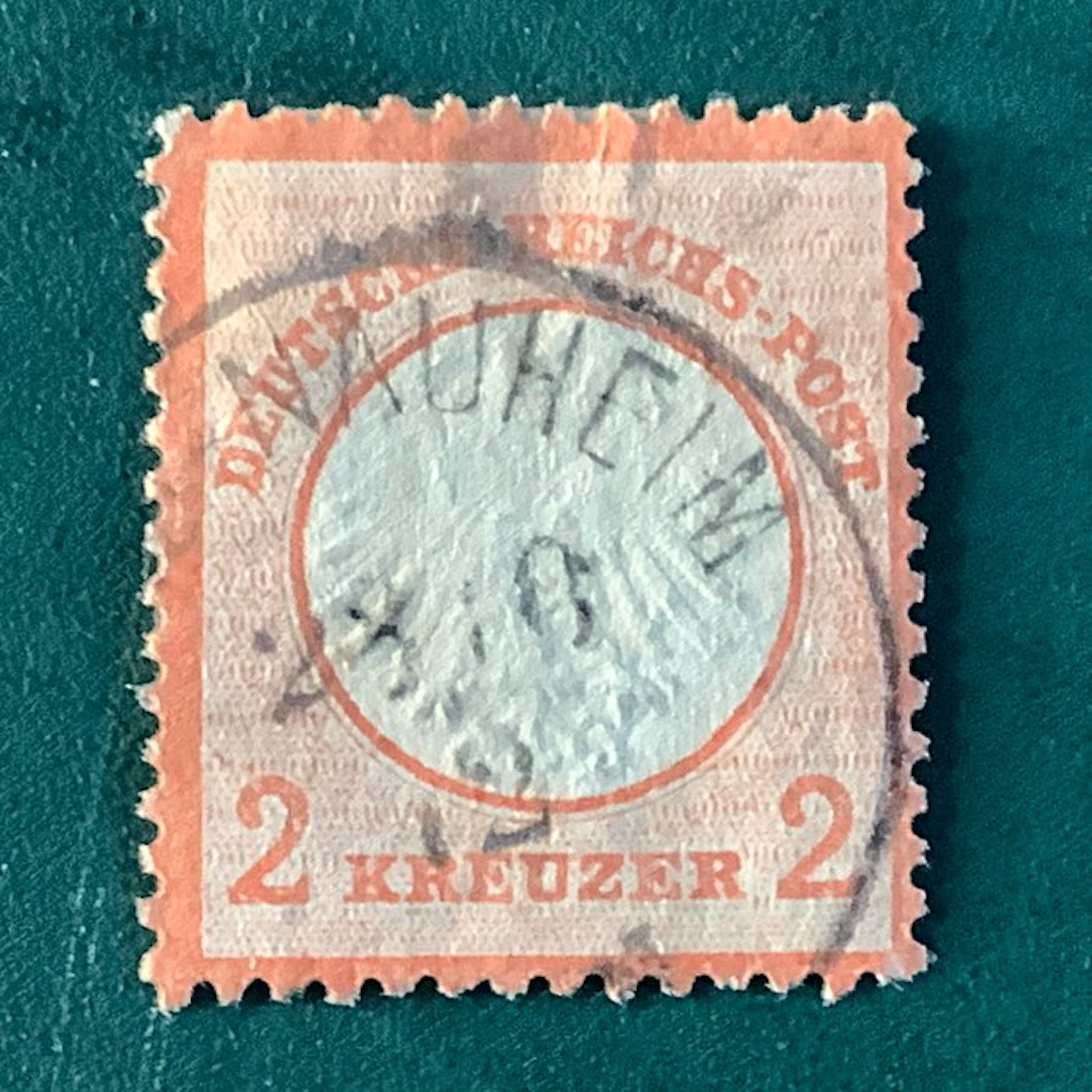 German Empire 1872 - 2 Kreuzer, small Brutschield - Michel 8