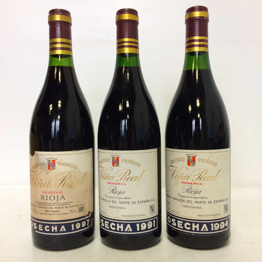 1991, 1994 & 1997 C.V.N.E. Viña Real - Rioja Reserva - 3 Bottles (0.75L)