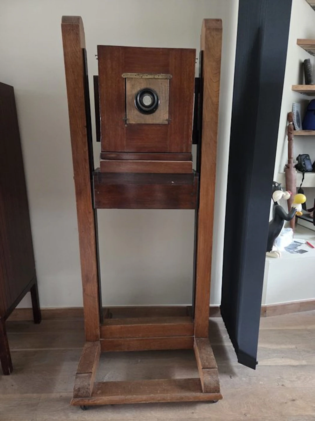 Large Format Mahogany Wooden Studio Stand Camera (c