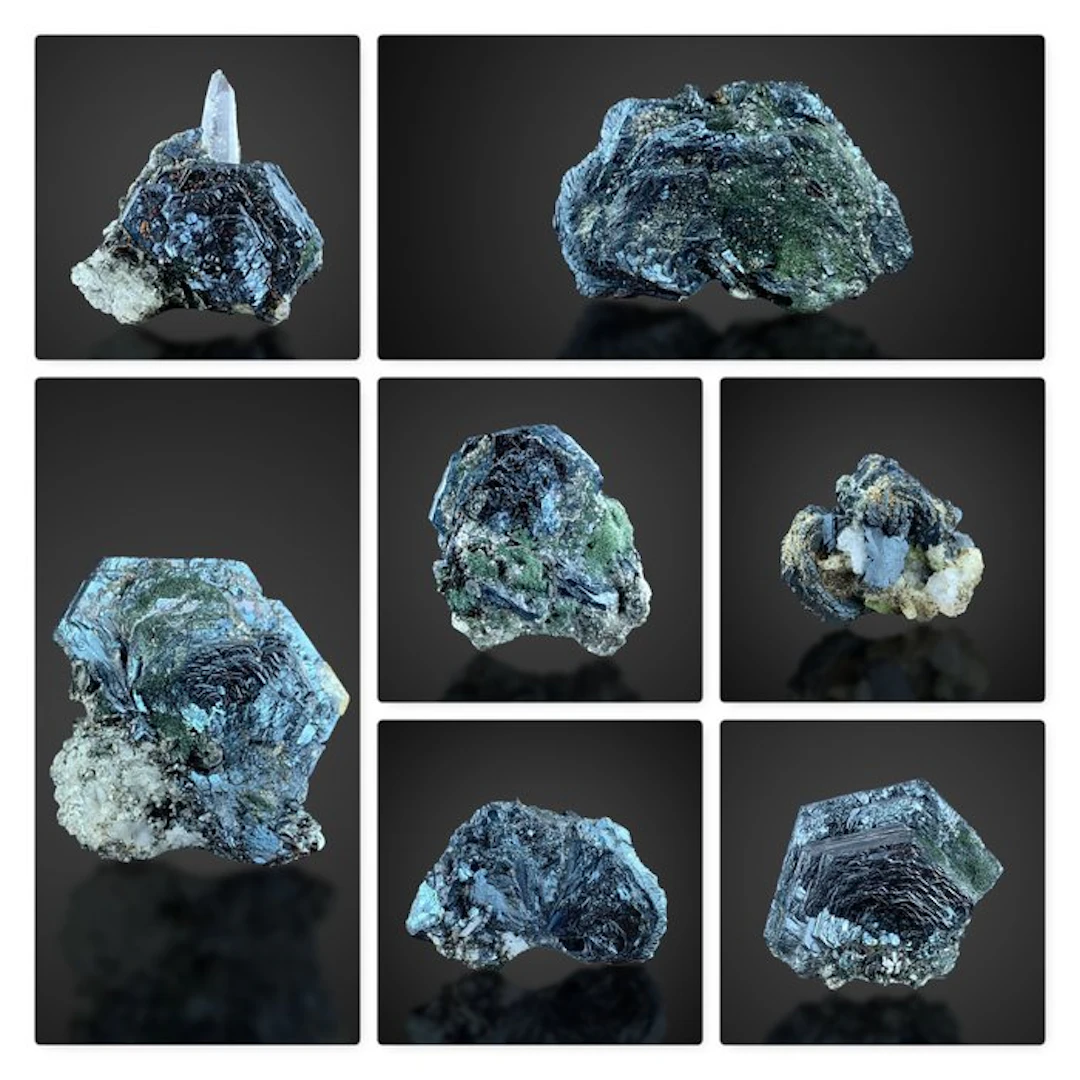 Flower Shape Hematite Crystal Specimen with Quartz Specimen- 110 g - (7)