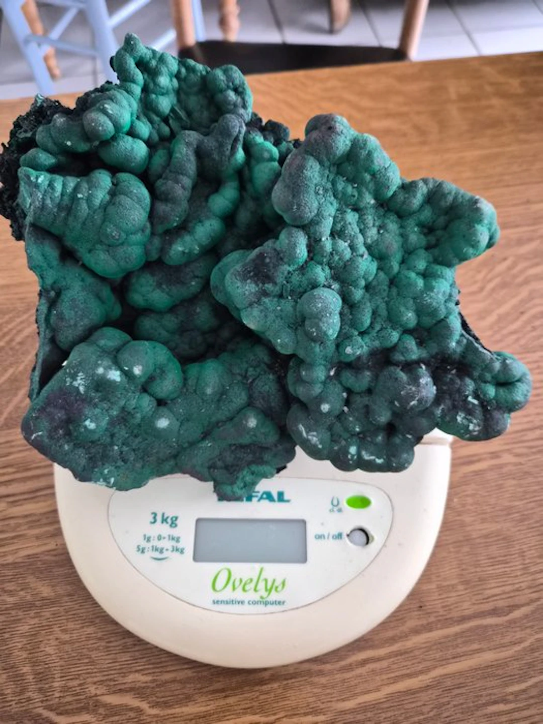 Malachite Freeform - Height: 16 cm - Width: 23 cm- 3 kg - (1)