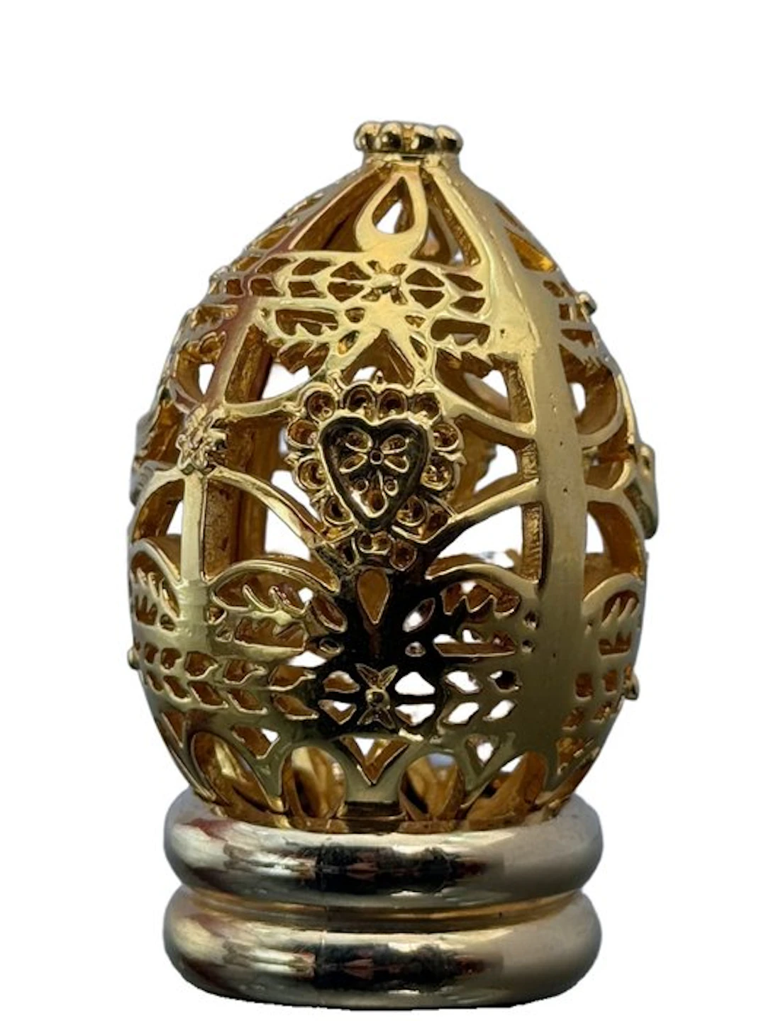 Fabergé egg - Treasury of Eggs Gold Filigree Egg - Gold plated, Metal