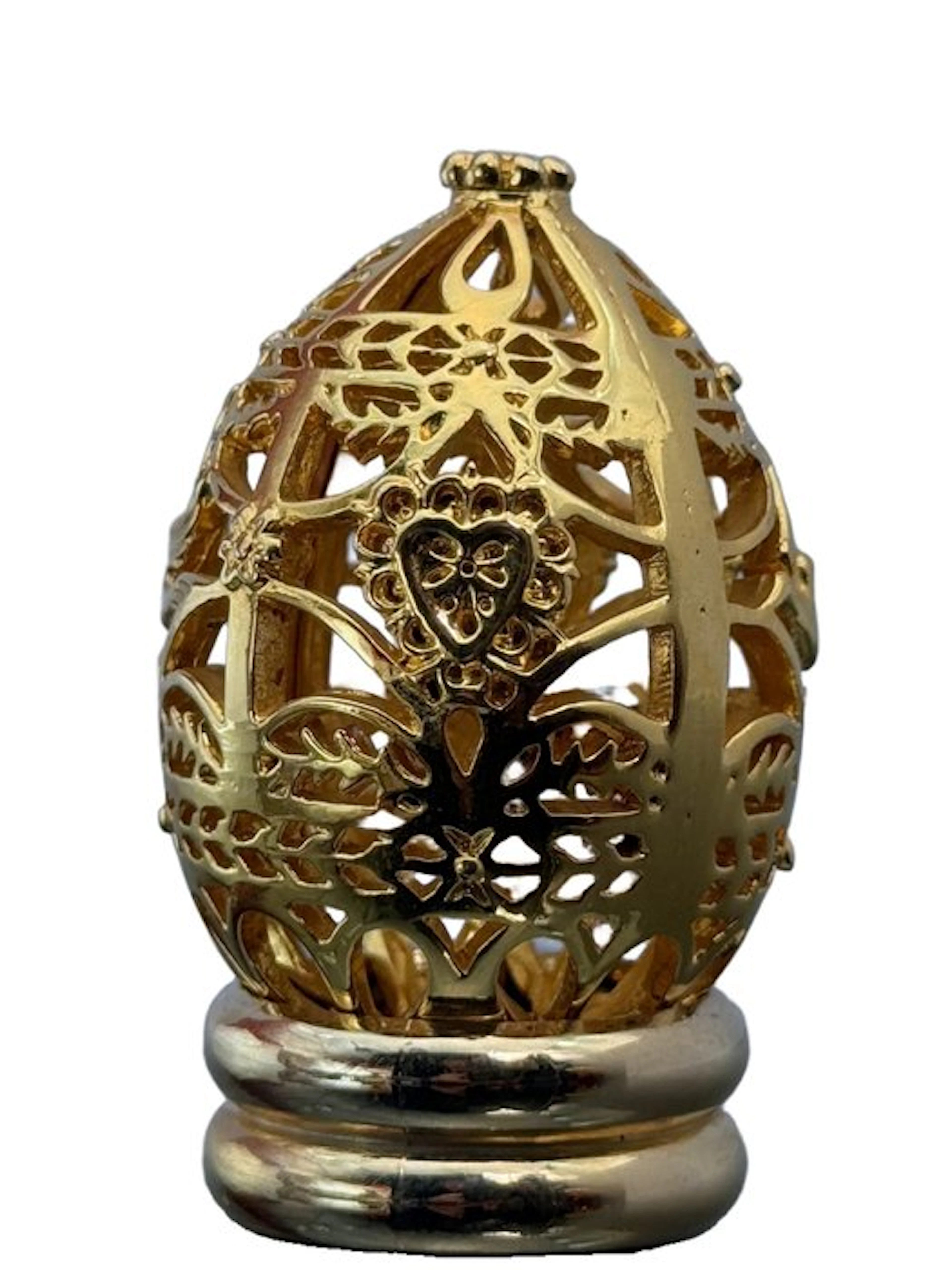 Fabergé egg - Treasury of Eggs Gold Filigree Egg - Gold plated, Metal