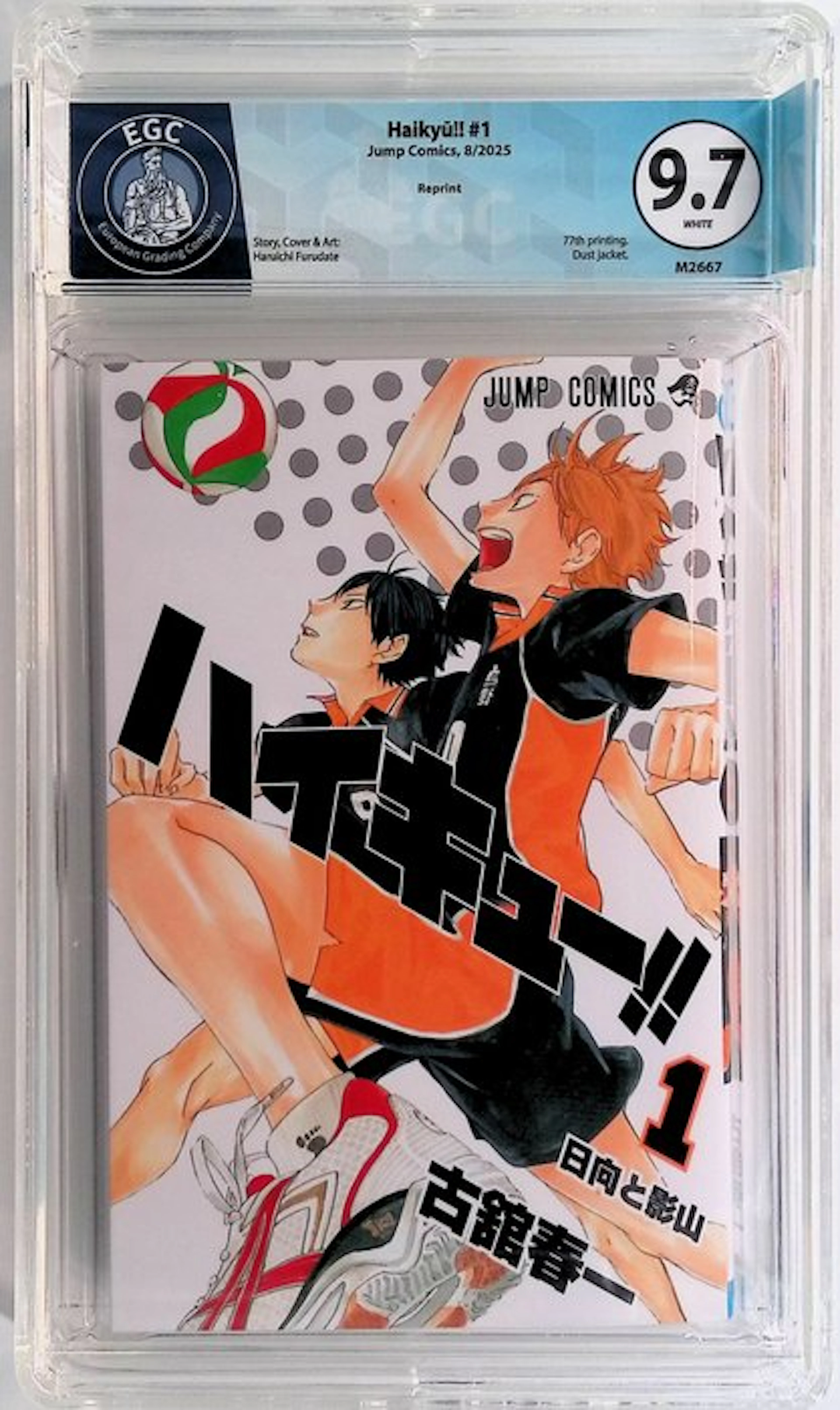 Haikyu! #1 - EGC 9.7 - 1 Graded comic - Reprint - 2025