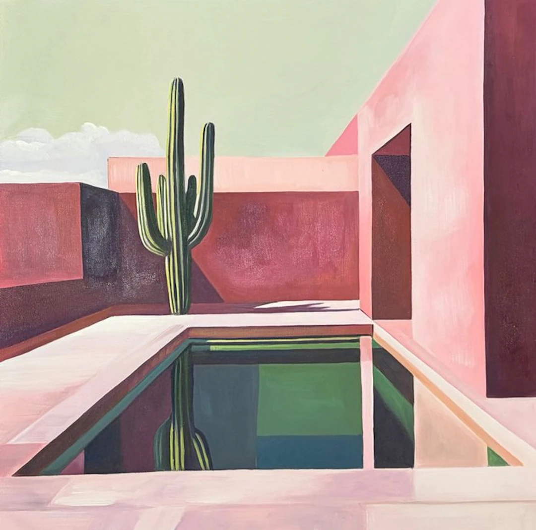 Alexy Berthelot - solitary cactus terracota