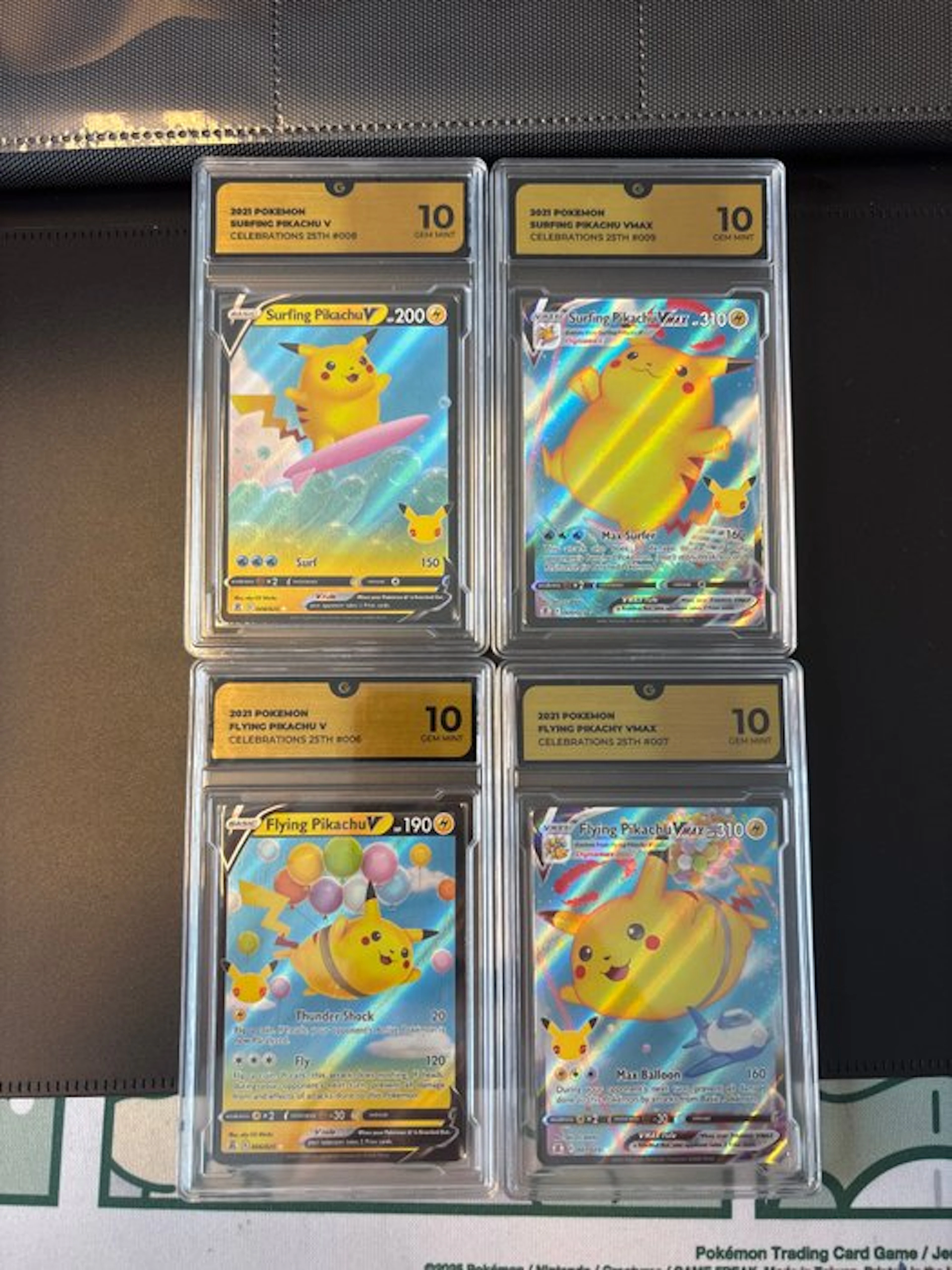 Pokémon - 4 Graded card Pikachu Flying &Surfing Lot - GG...