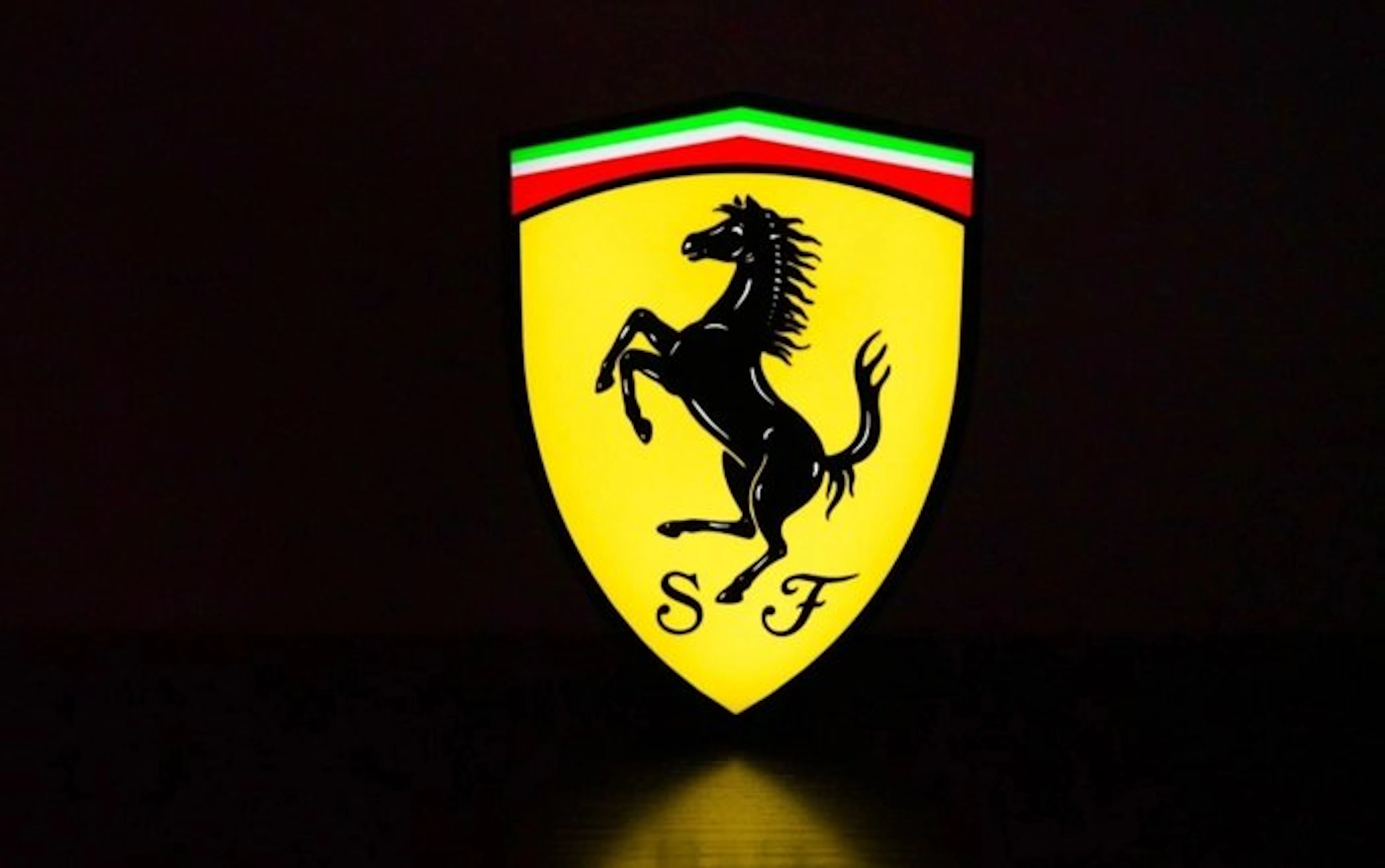 Ferrari shield - Insegna luminosa Ferrari scudetto ( no reserve) - 2025