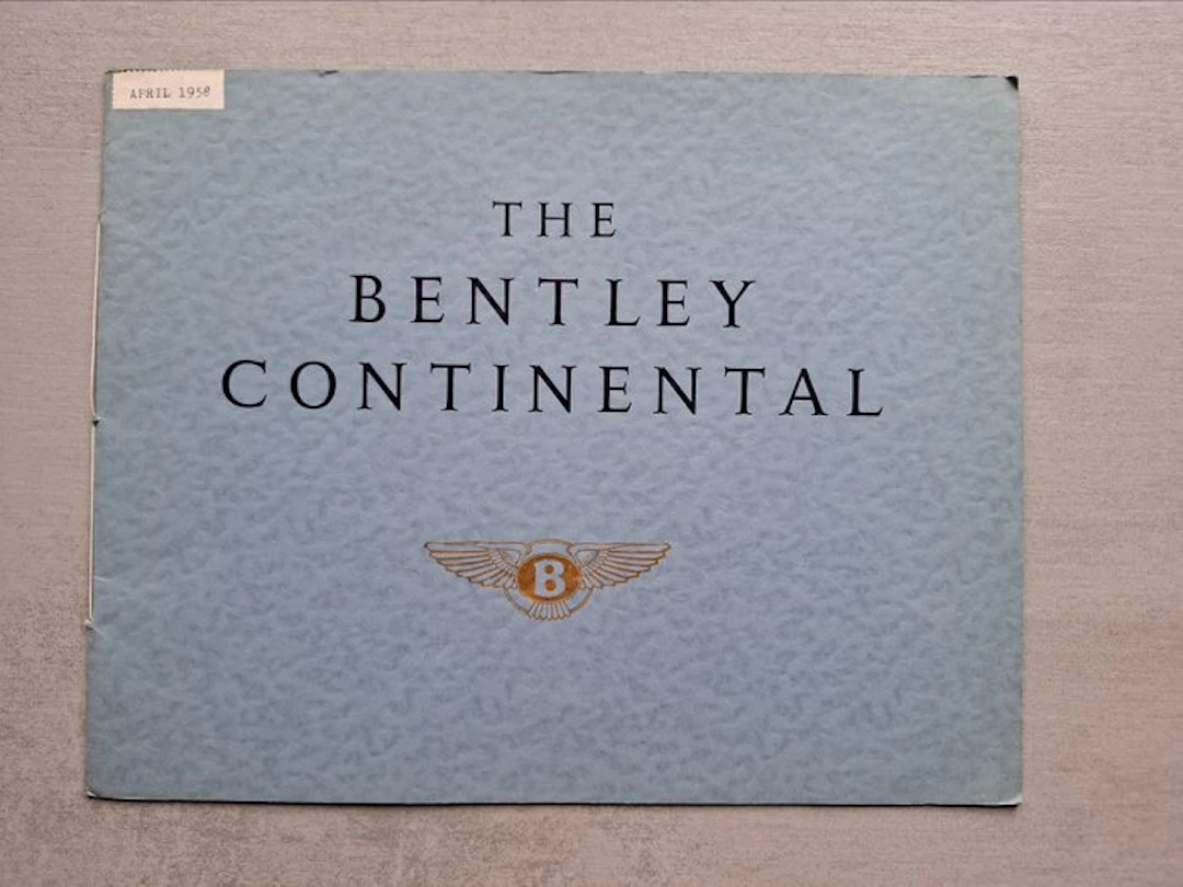 Brochure - Bentley - Continental - 1958