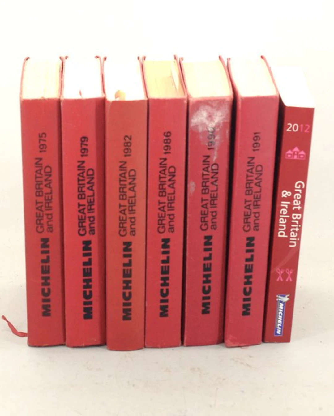 Michelin - 7x Guide Rouge Groot Brittannië en Ierland - 1975-2012