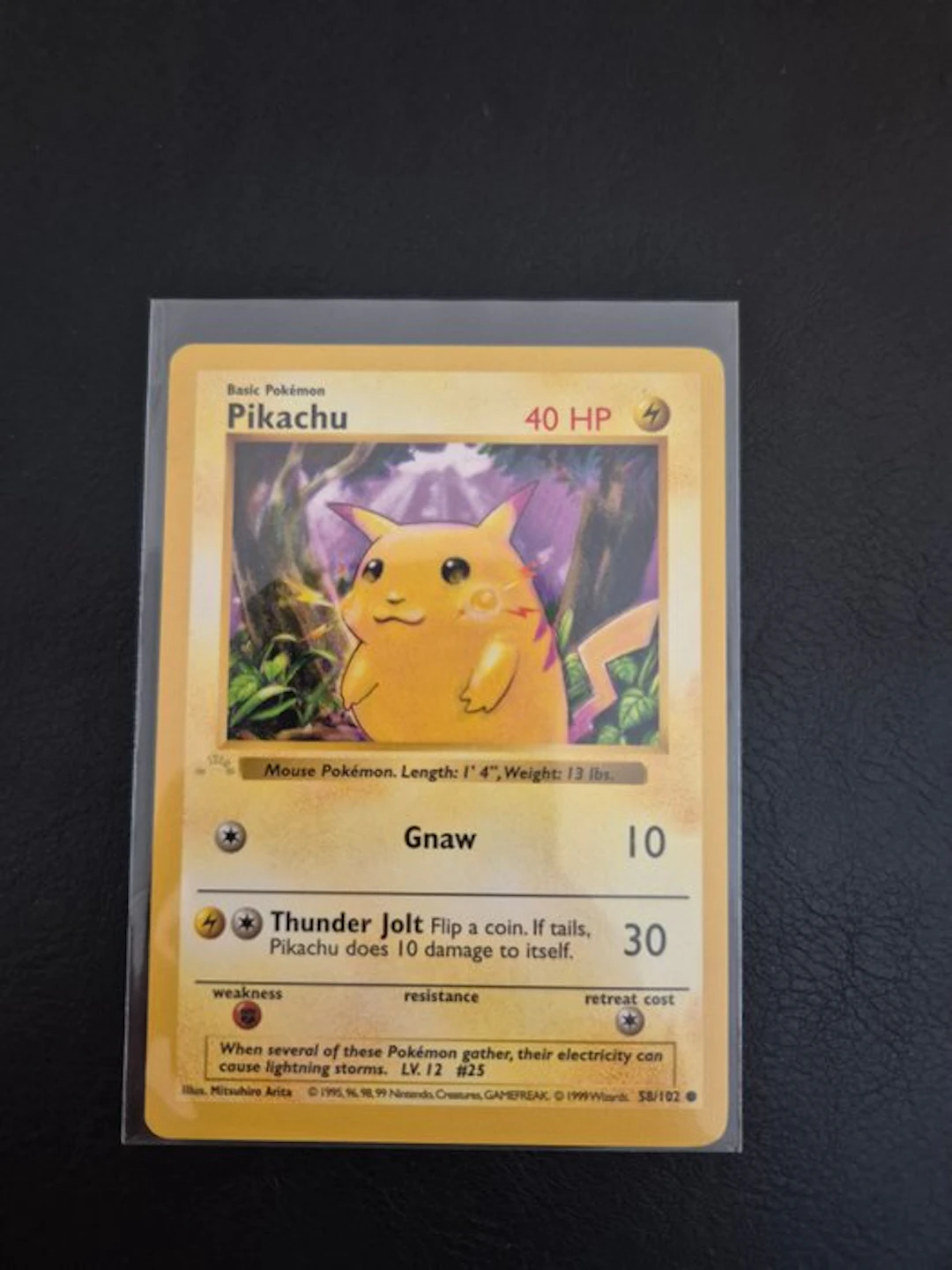 Pokémon - 1 Card - Pikachu 58/102 - WOTC - Base set
